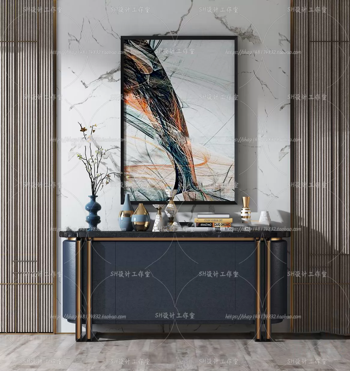 Side Cabinets – 3D Models – 0023