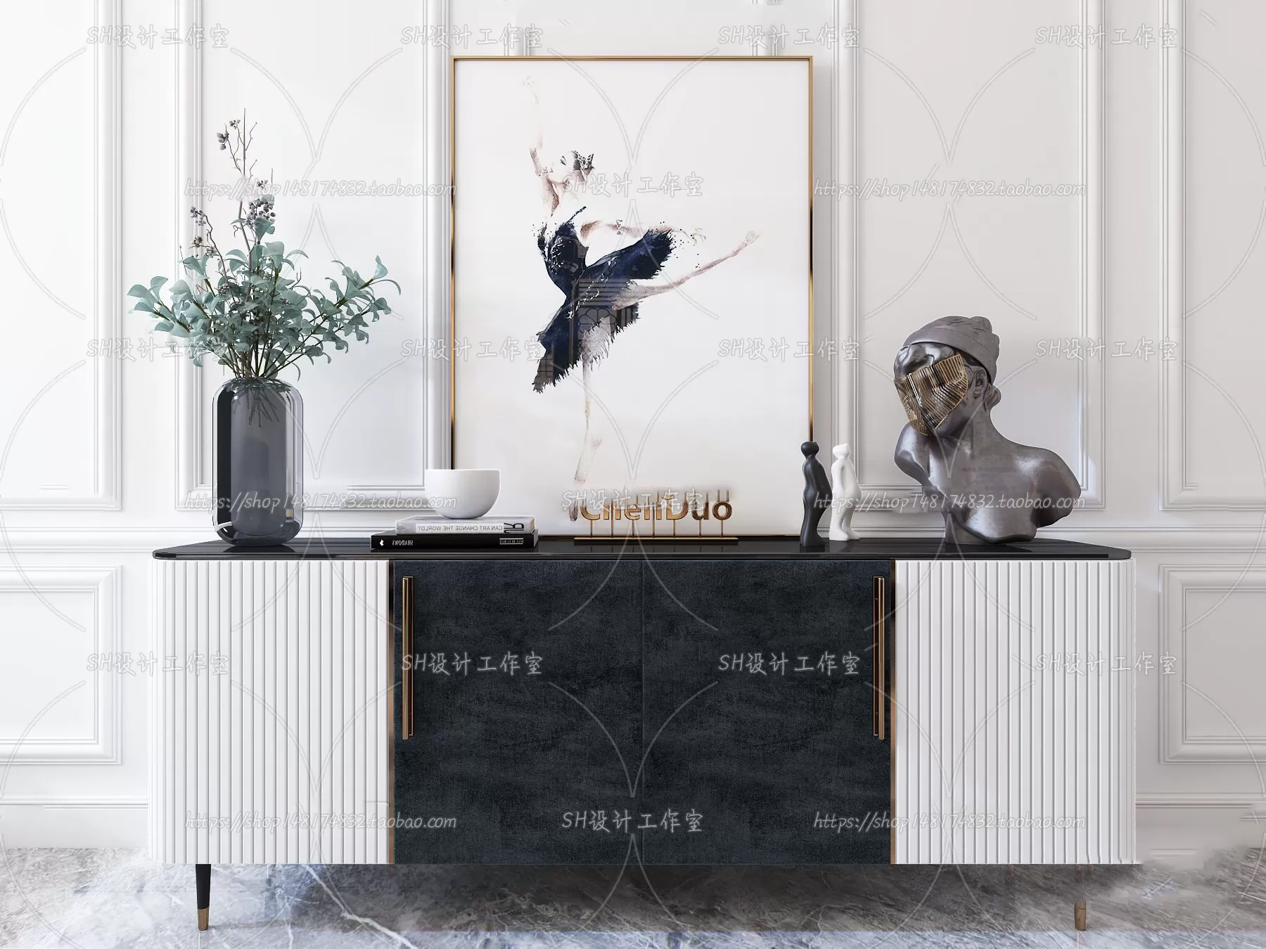 Side Cabinets – 3D Models – 0026