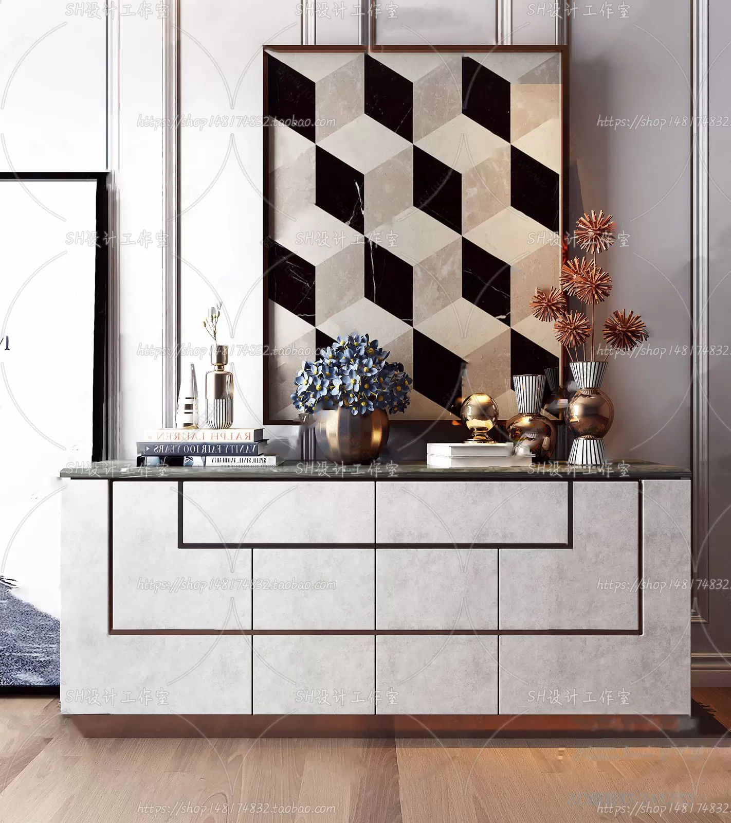 Side Cabinets – 3D Models – 0030