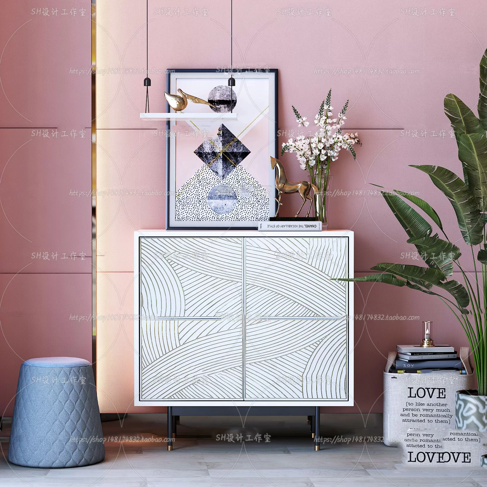 Side Cabinets – 3D Models – 0031