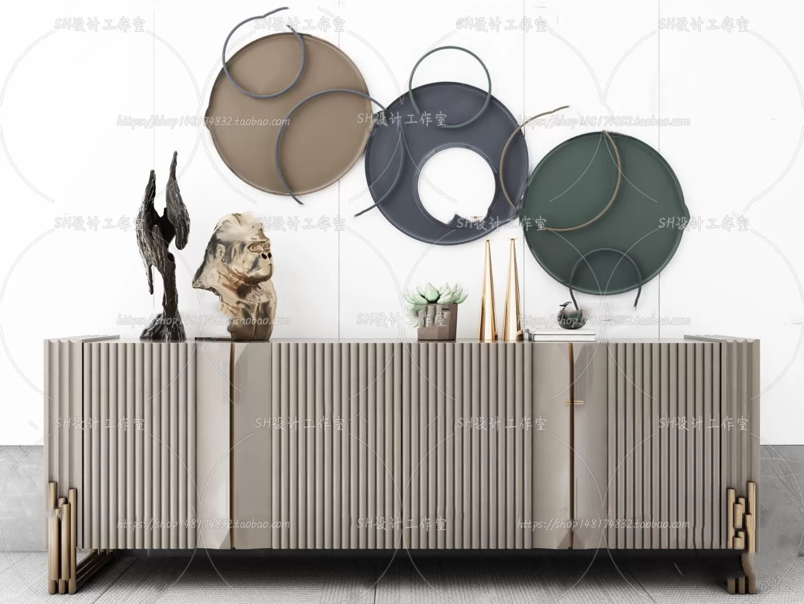 Side Cabinets – 3D Models – 0033