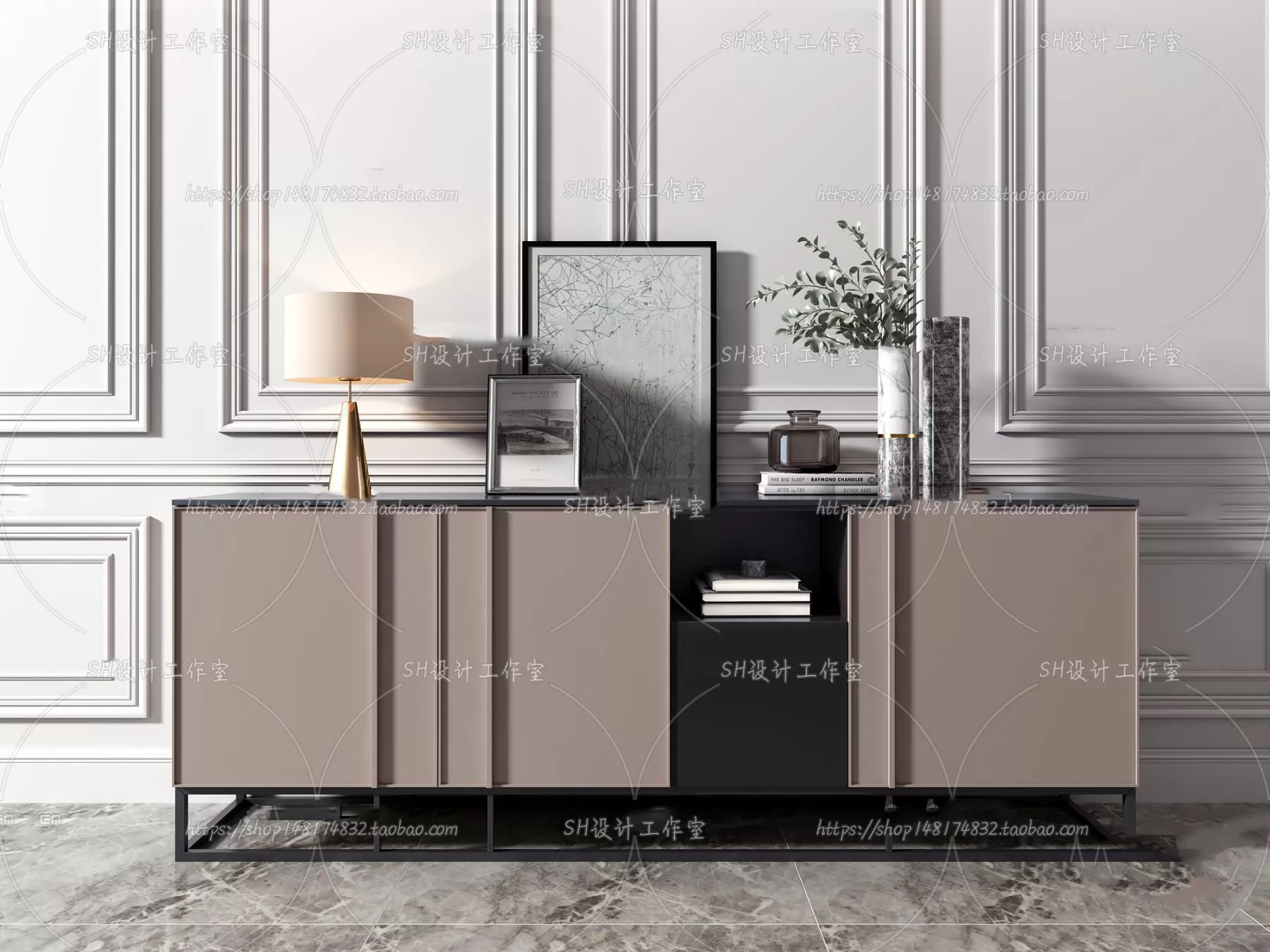 Side Cabinets – 3D Models – 0034