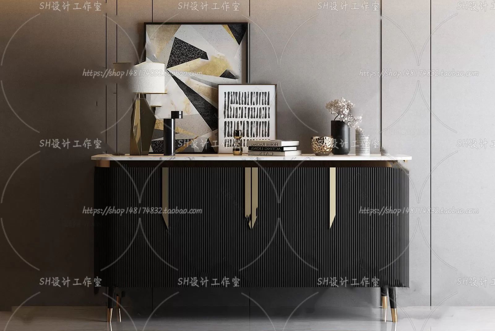 Side Cabinets – 3D Models – 0036