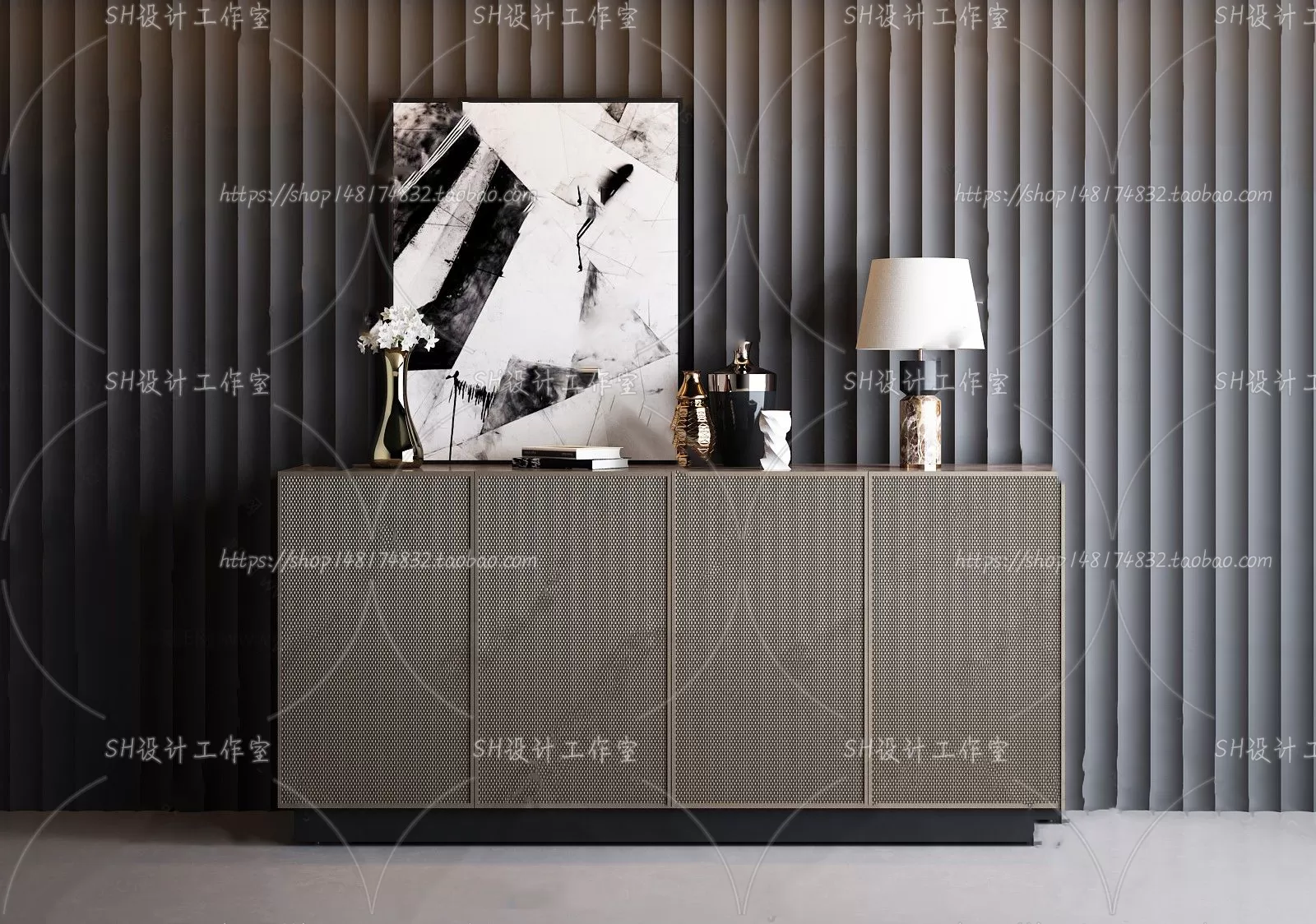 Side Cabinets – 3D Models – 0037