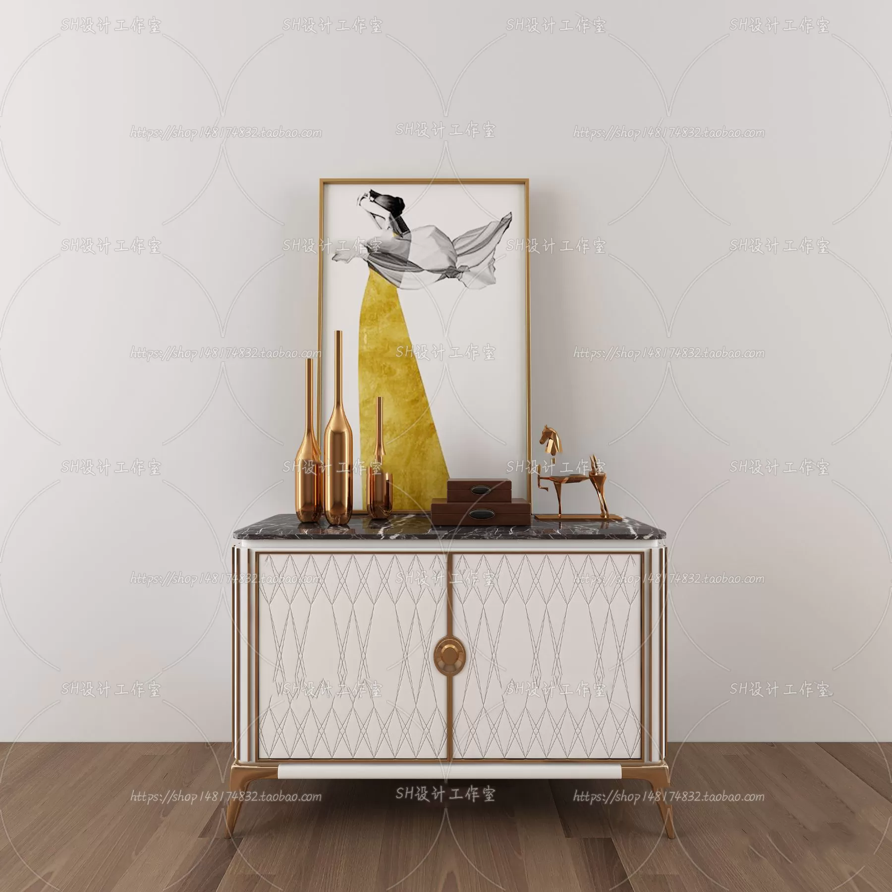 Side Cabinets – 3D Models – 0042