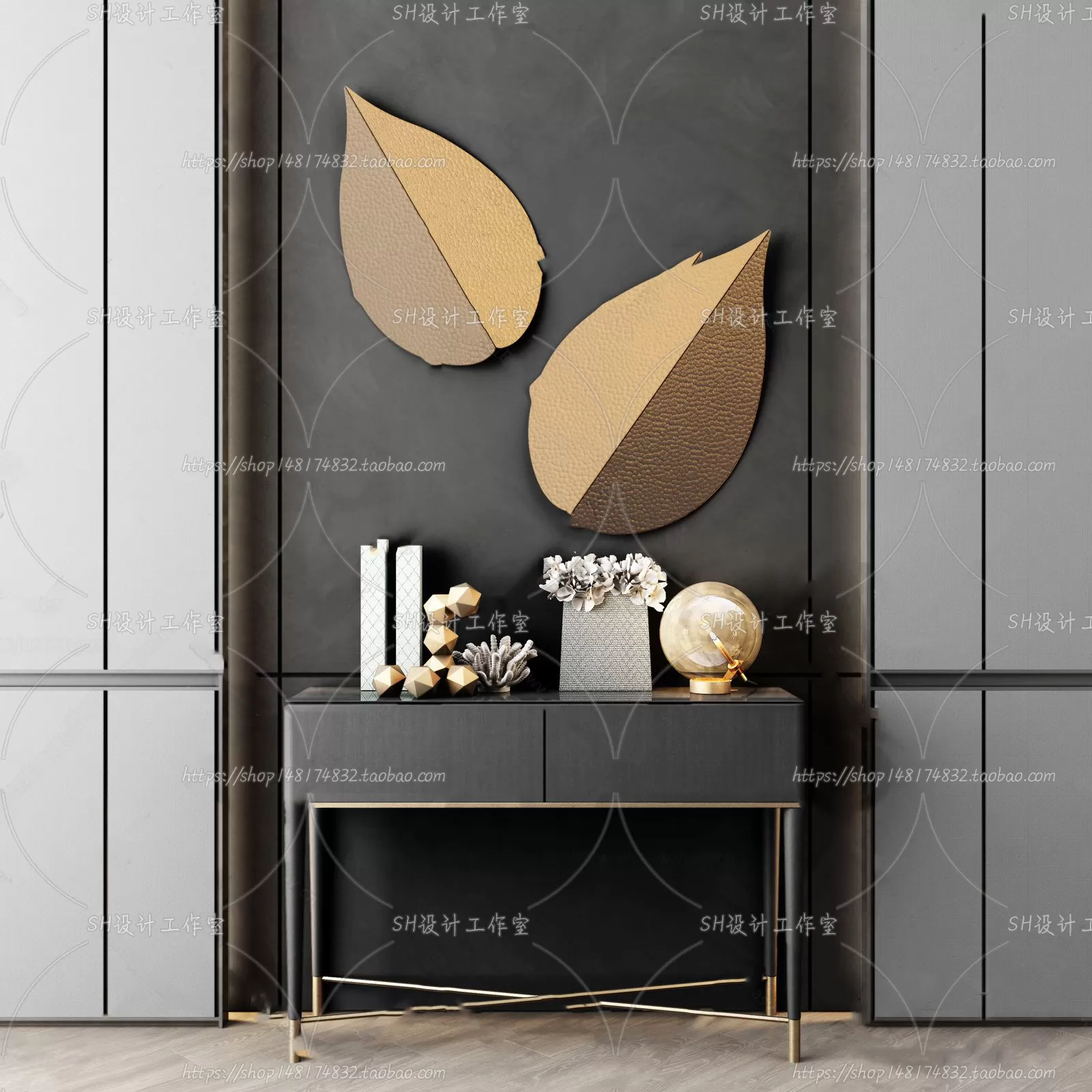 Side Cabinets – 3D Models – 0045