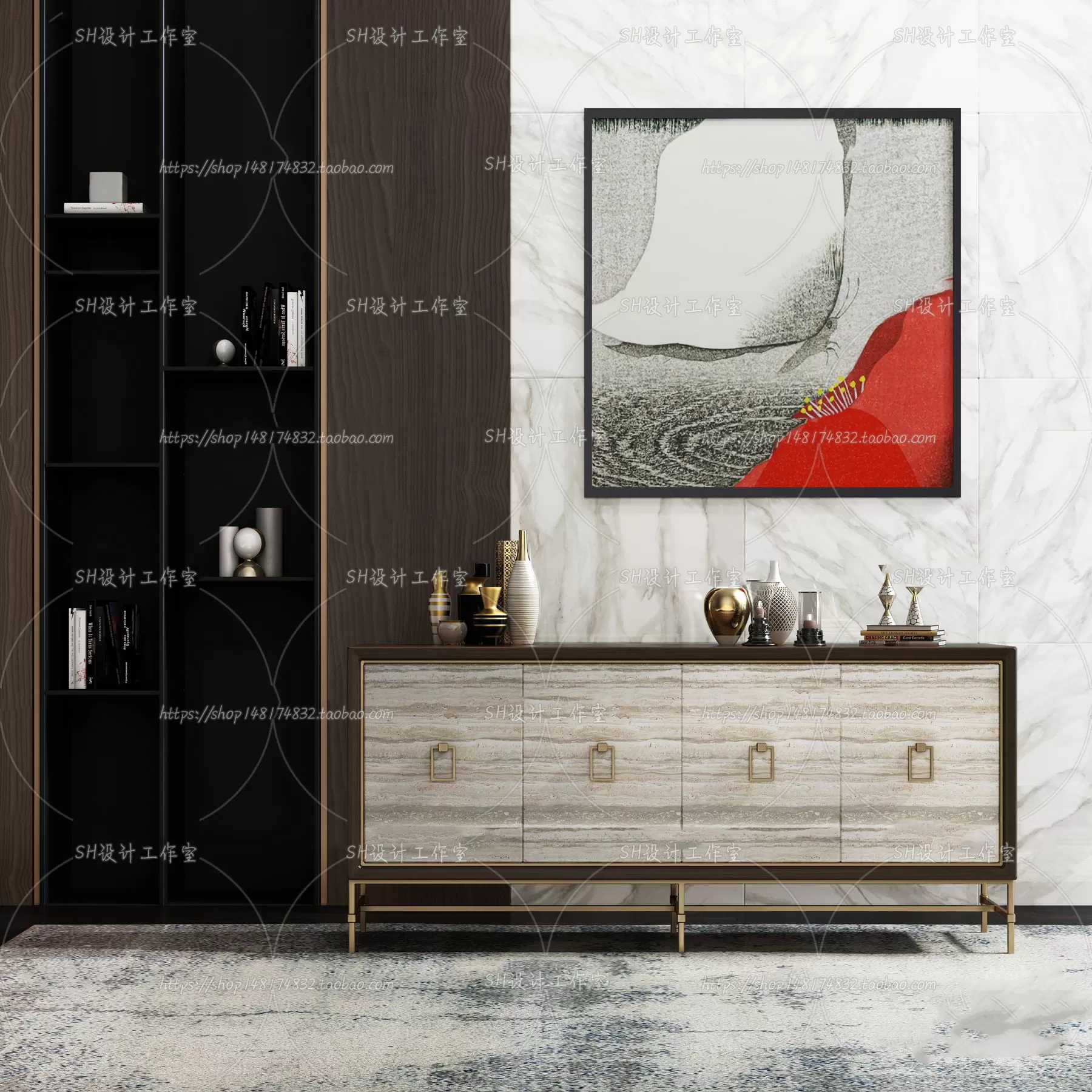 Side Cabinets – 3D Models – 0049