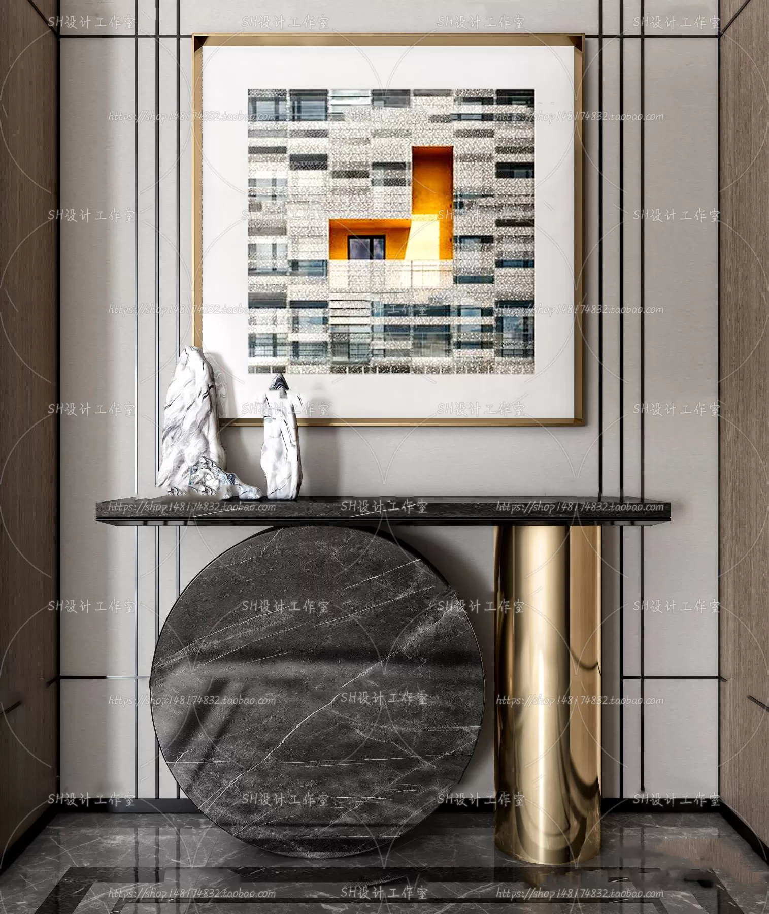 Side Cabinets – 3D Models – 0050