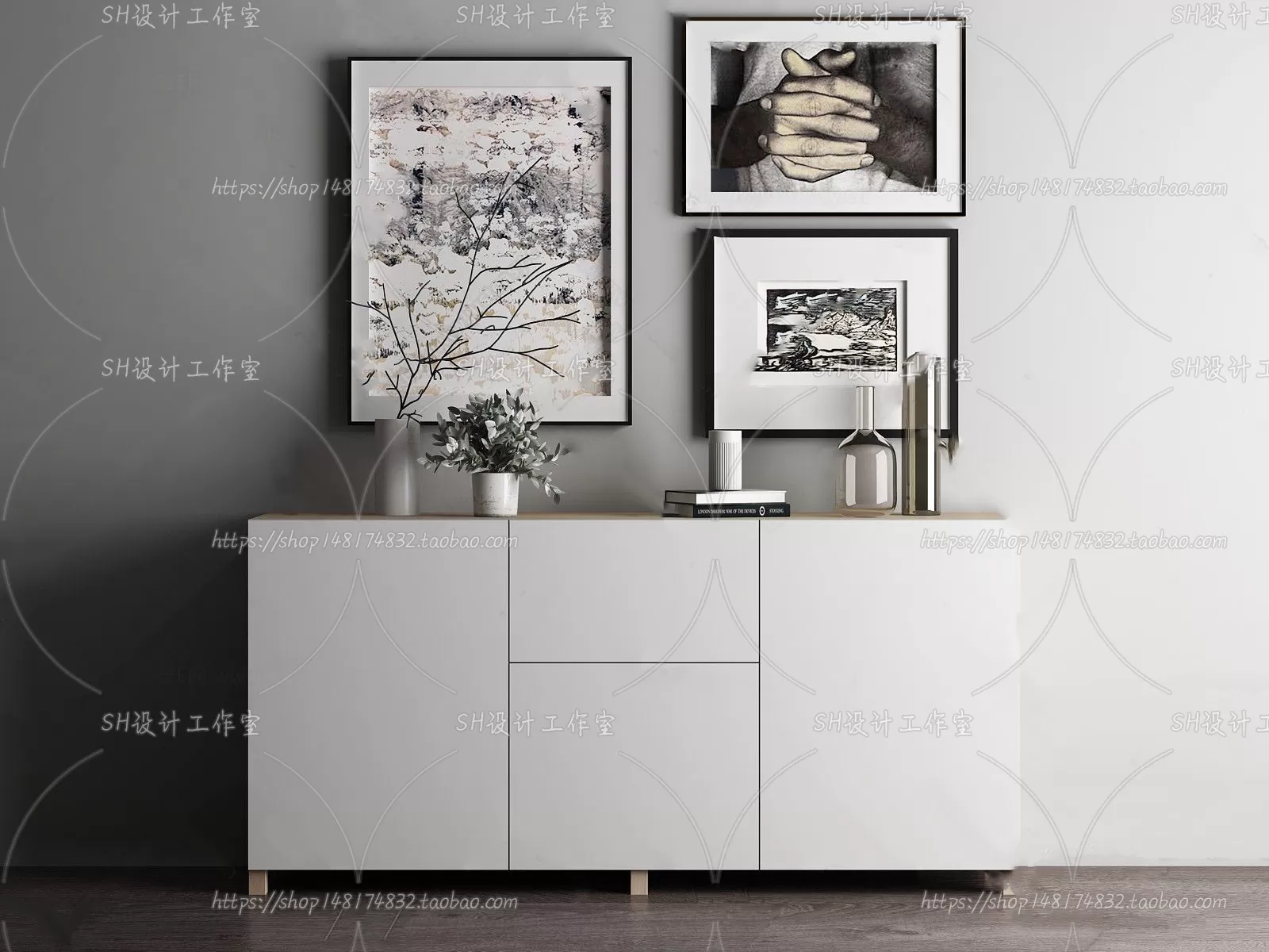 Side Cabinets – 3D Models – 0055