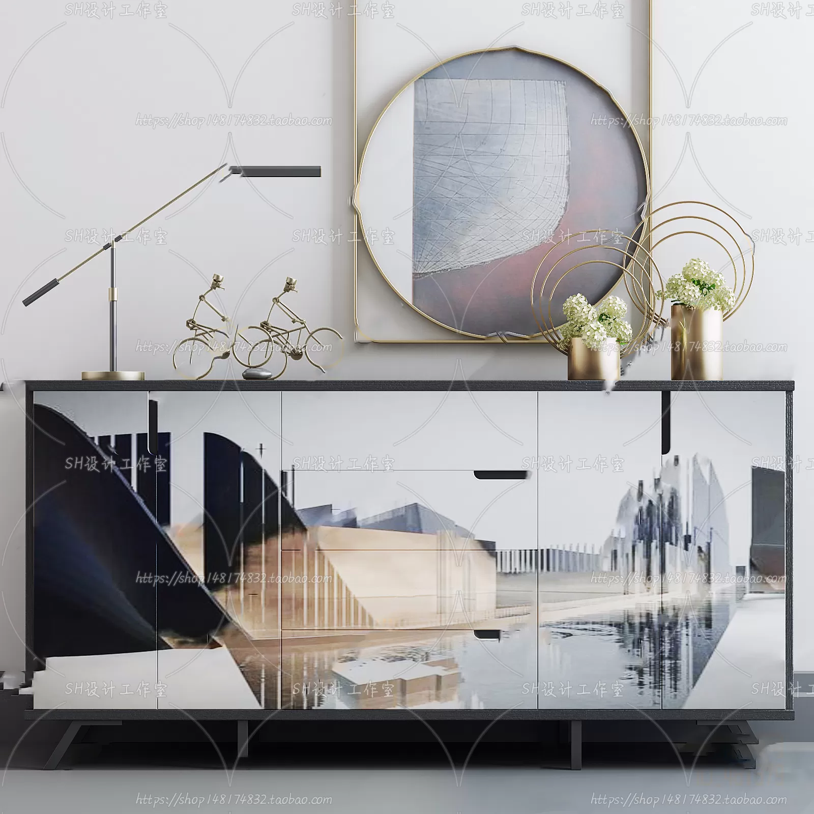 Side Cabinets – 3D Models – 0058