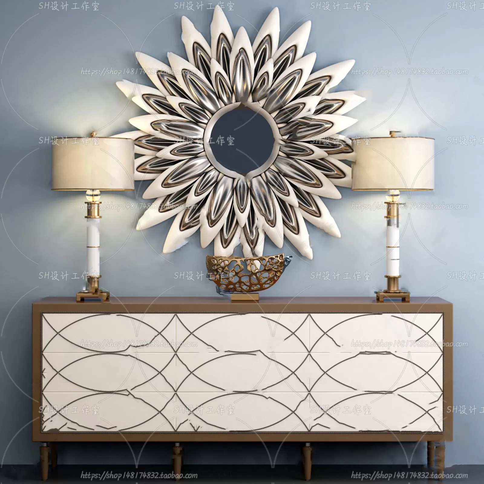 Side Cabinets – 3D Models – 0059