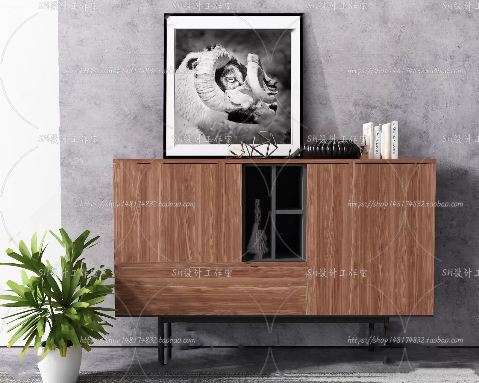 Side Cabinets – 3D Models – 0061