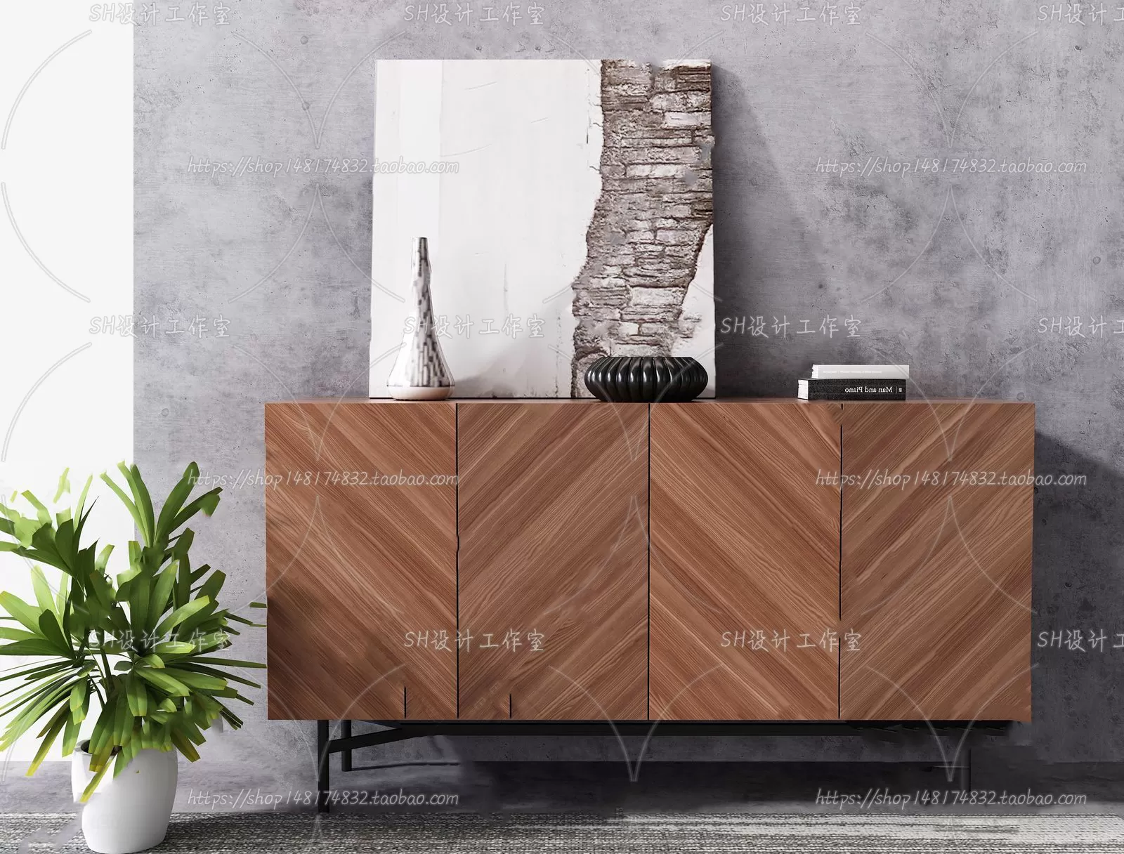 Side Cabinets – 3D Models – 0062