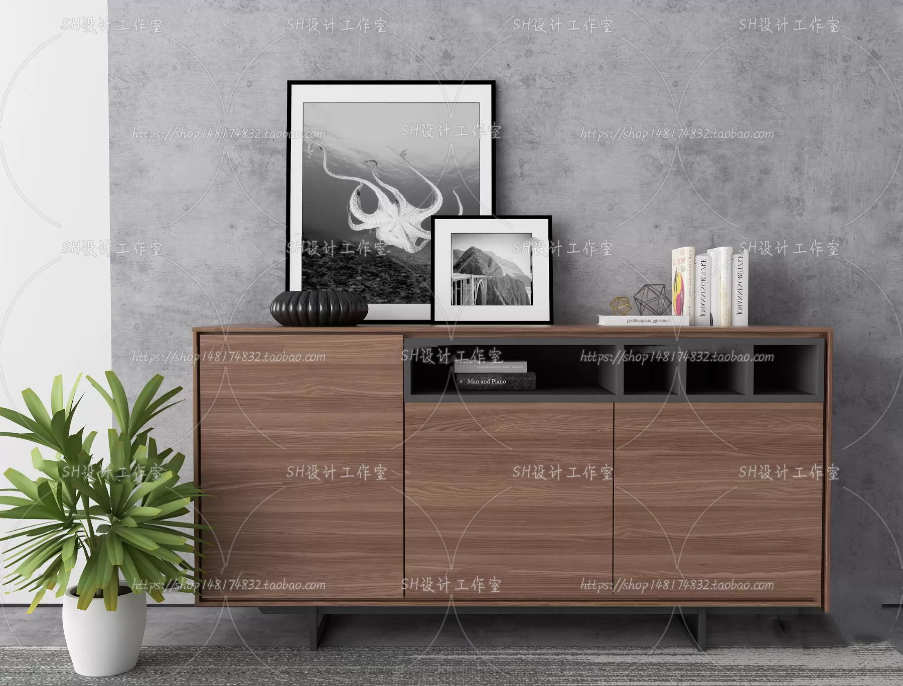 Side Cabinets – 3D Models – 0063