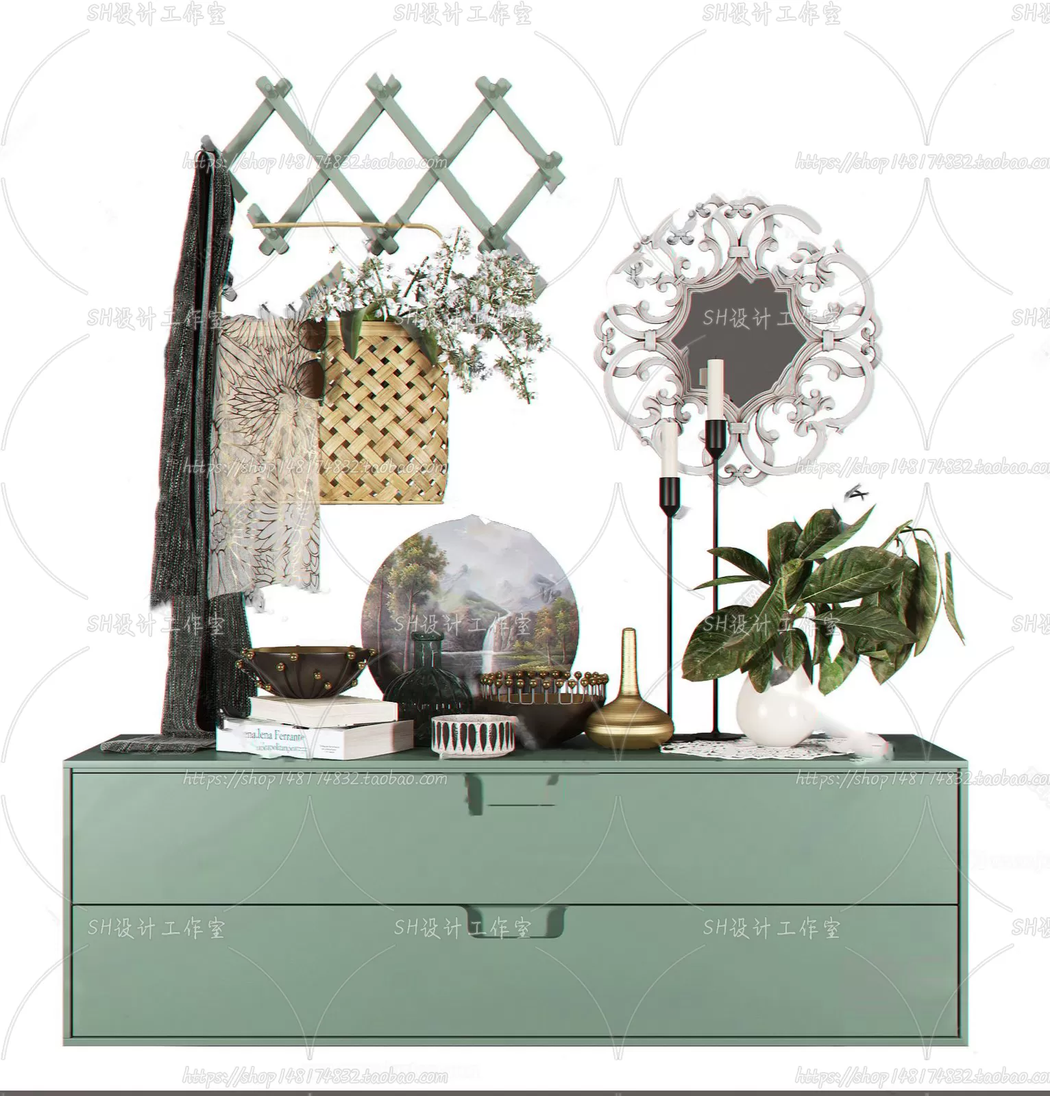 Side Cabinets – 3D Models – 0068