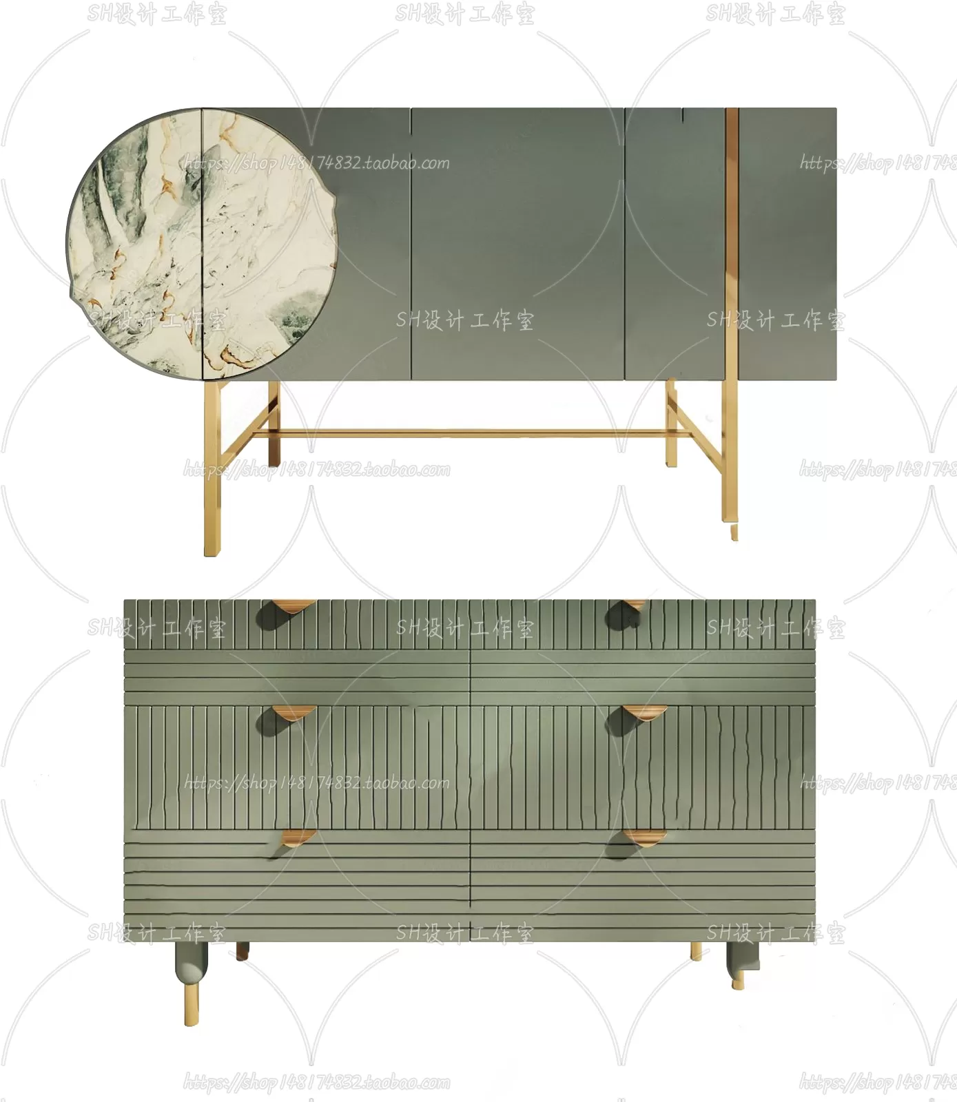 Side Cabinets – 3D Models – 0069