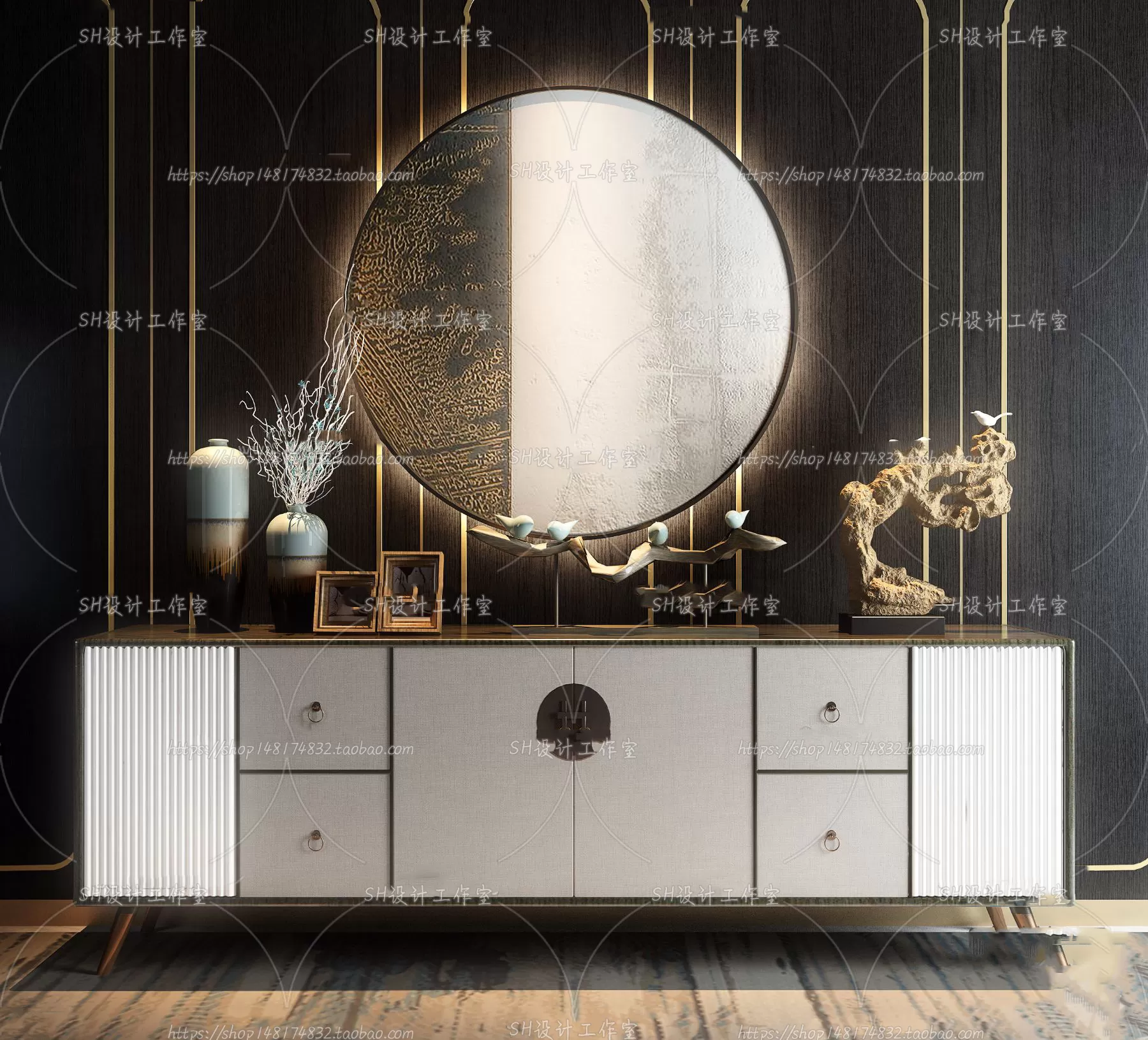 Side Cabinets – 3D Models – 0072