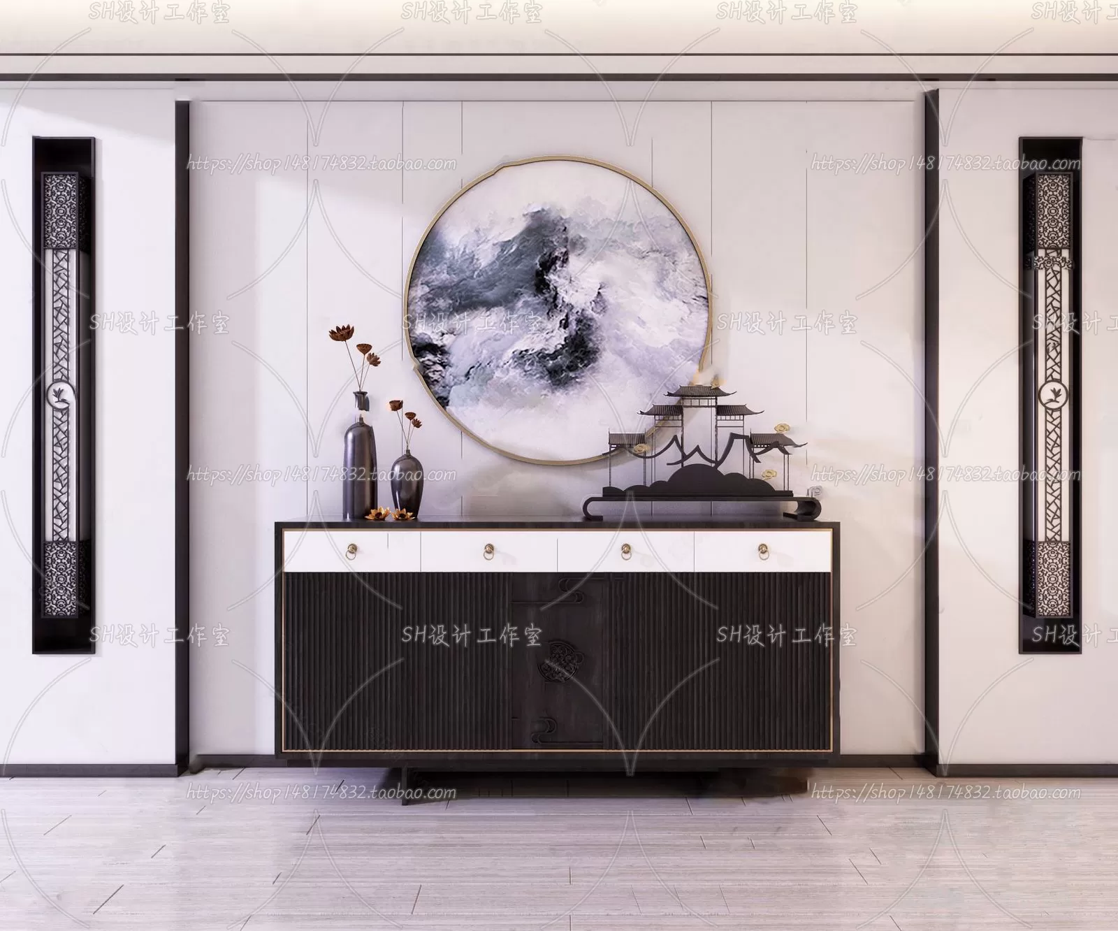 Side Cabinets – 3D Models – 0073