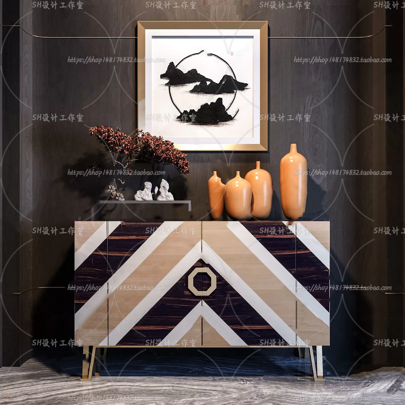 Side Cabinets – 3D Models – 0075