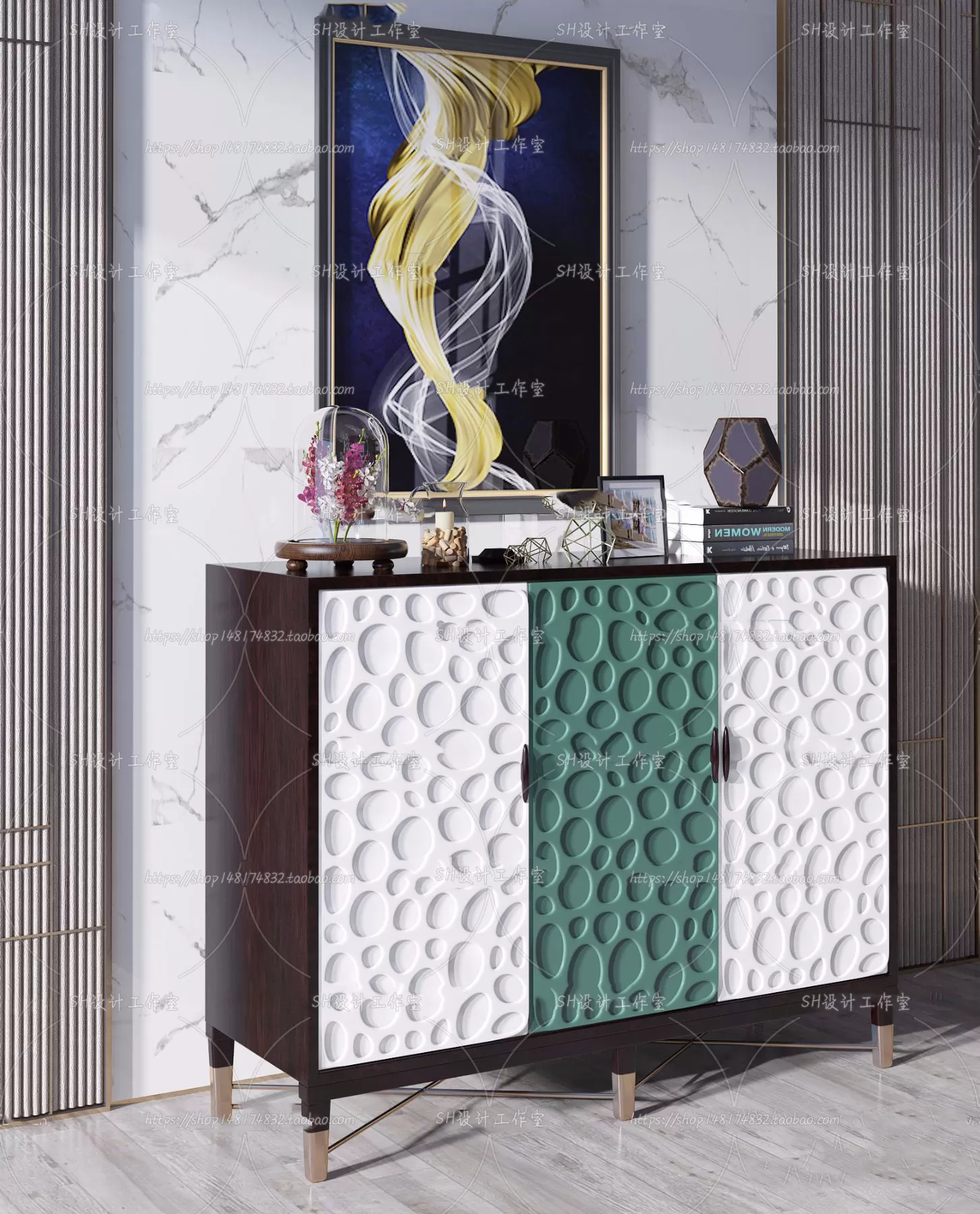 Side Cabinets – 3D Models – 0077