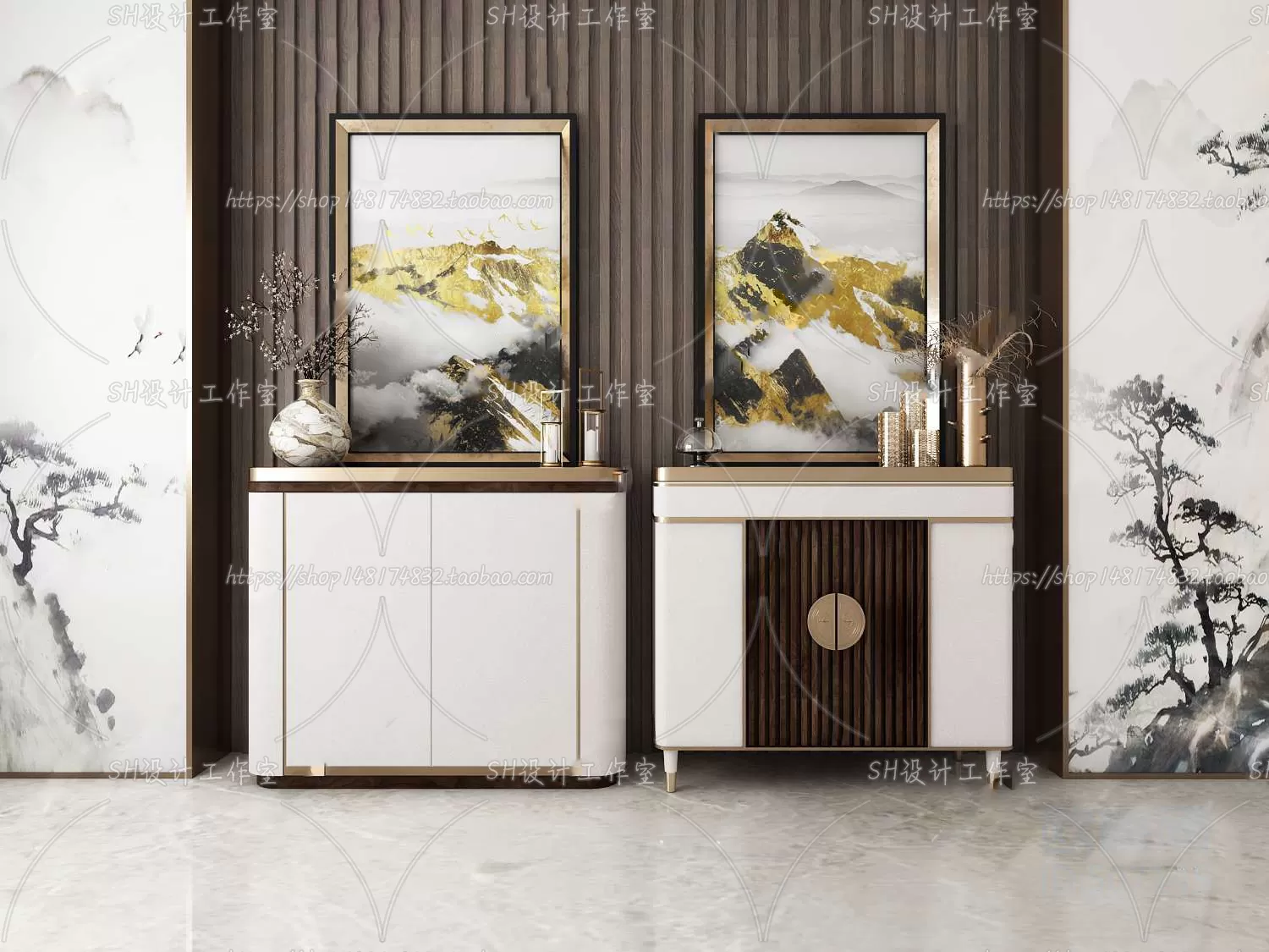 Side Cabinets – 3D Models – 0079