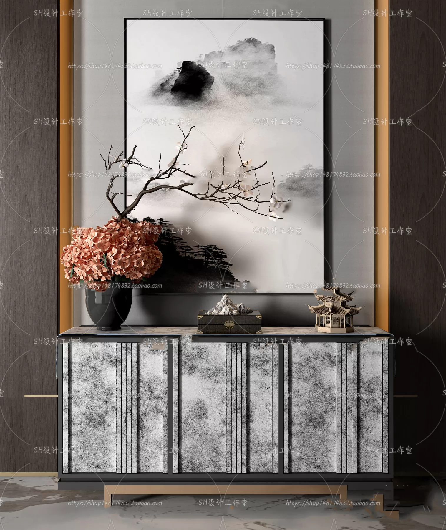 Side Cabinets – 3D Models – 0080