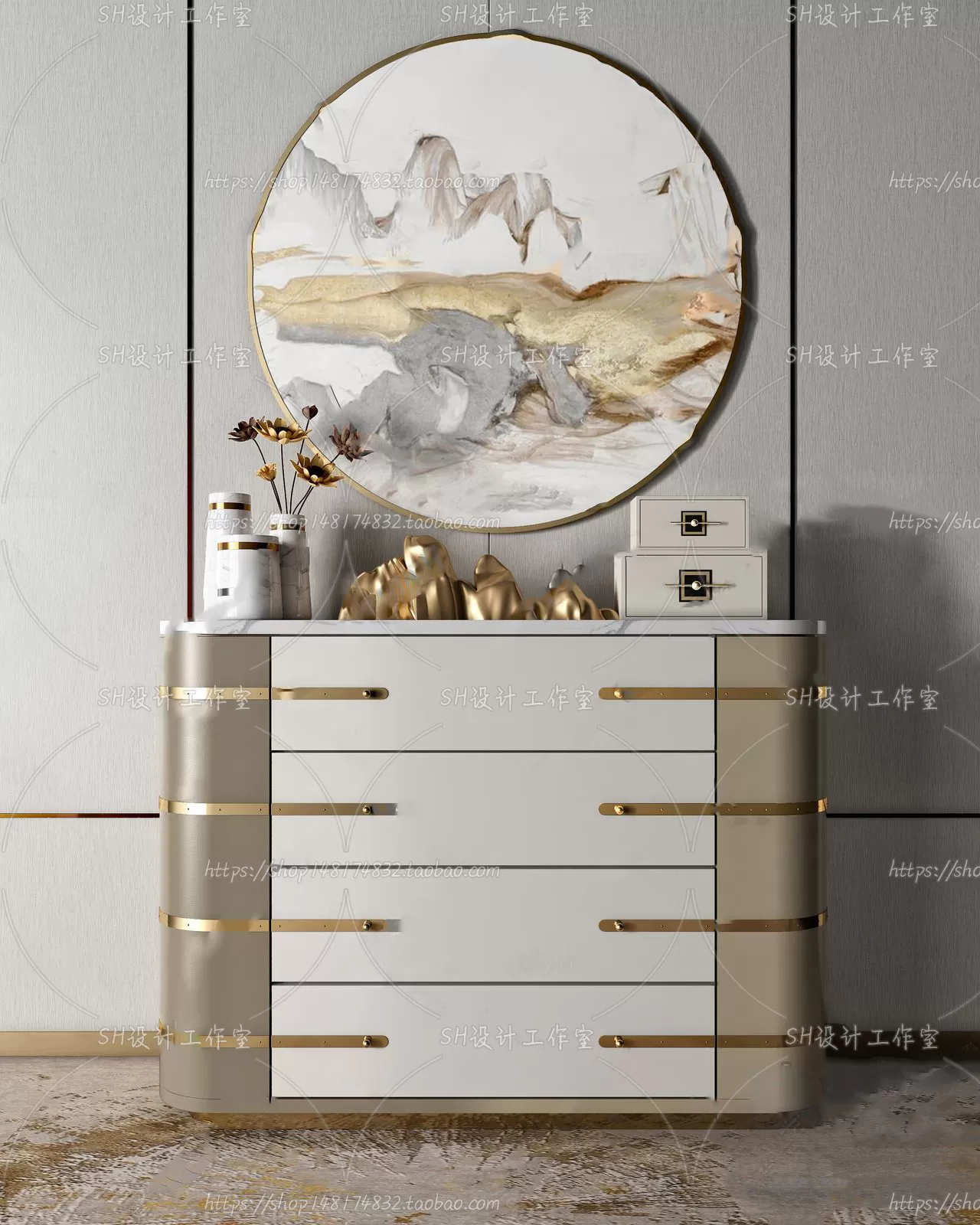 Side Cabinets – 3D Models – 0081