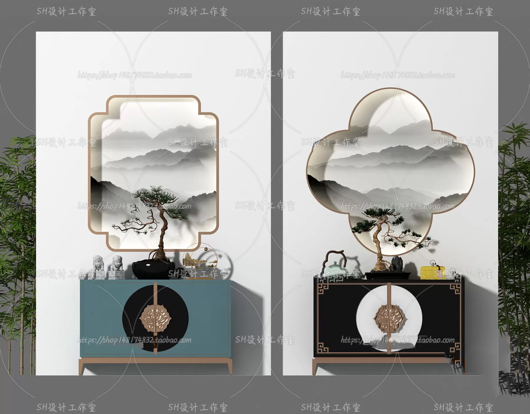 Side Cabinets – 3D Models – 0083