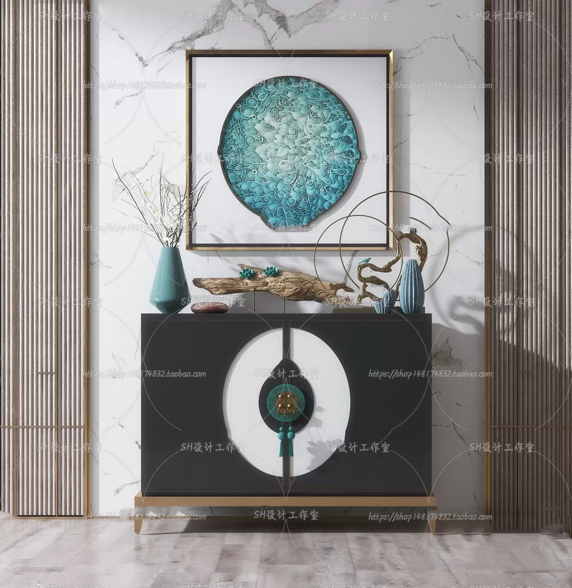 Side Cabinets – 3D Models – 0089