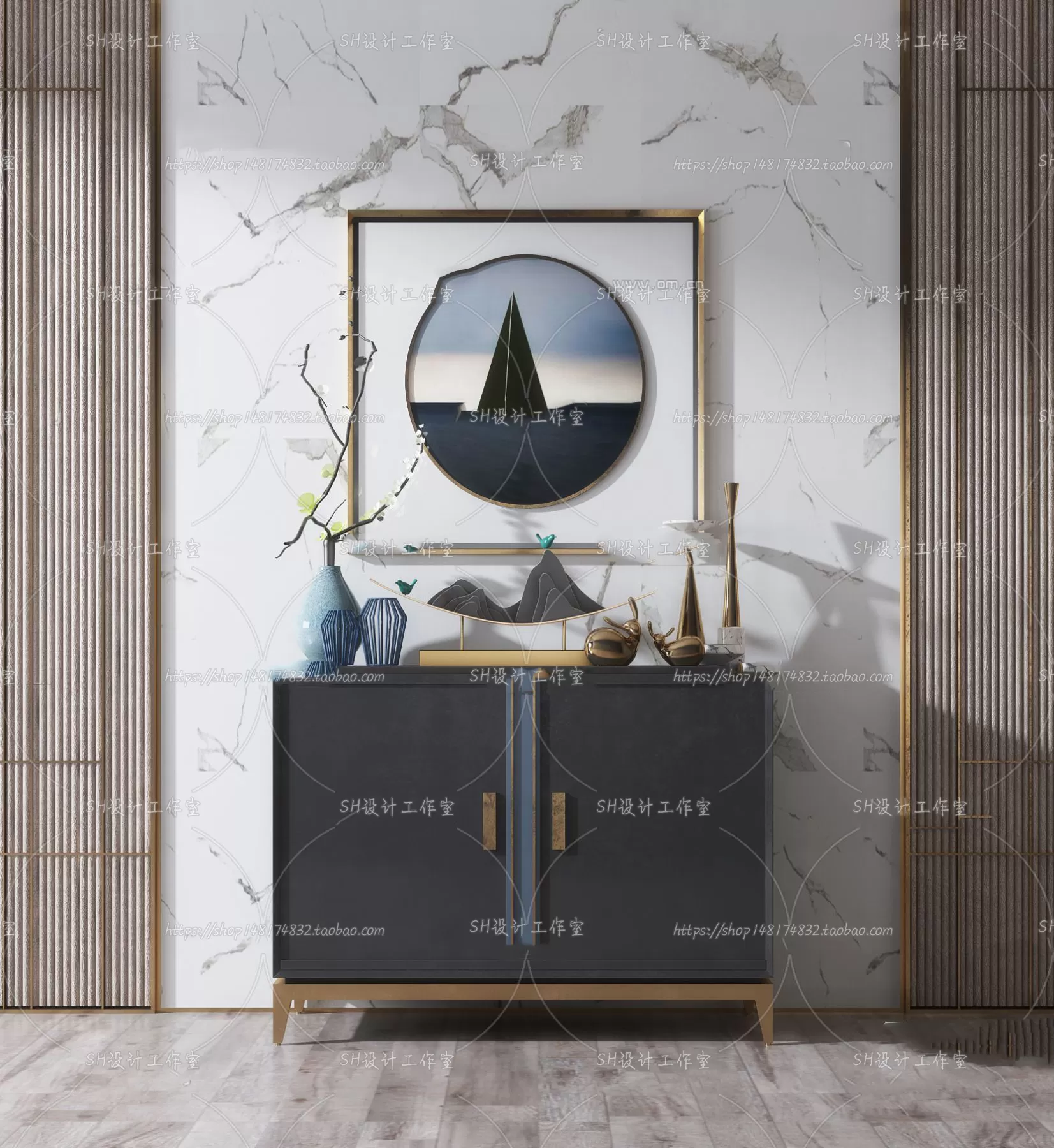 Side Cabinets – 3D Models – 0090