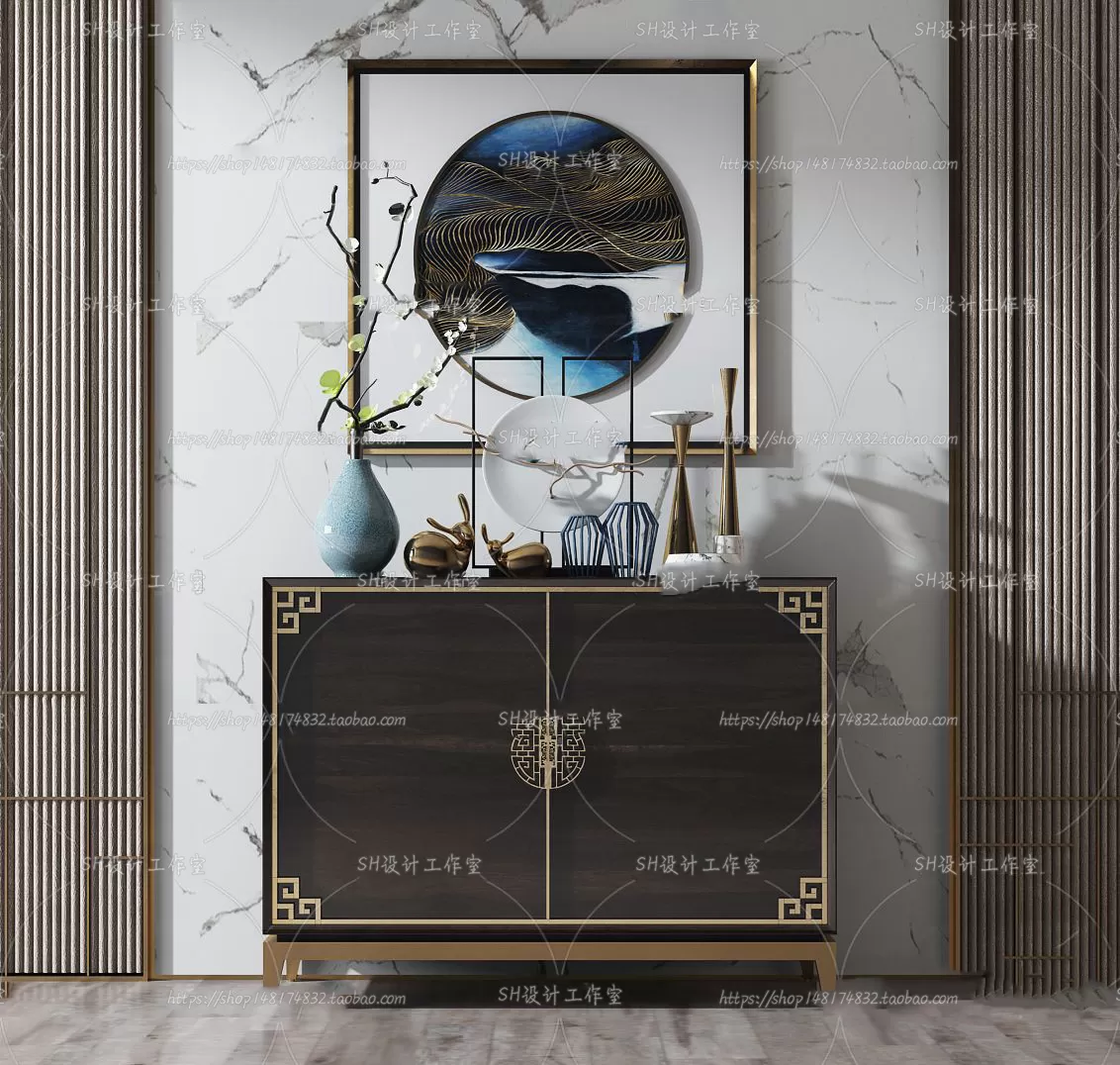 Side Cabinets – 3D Models – 0092