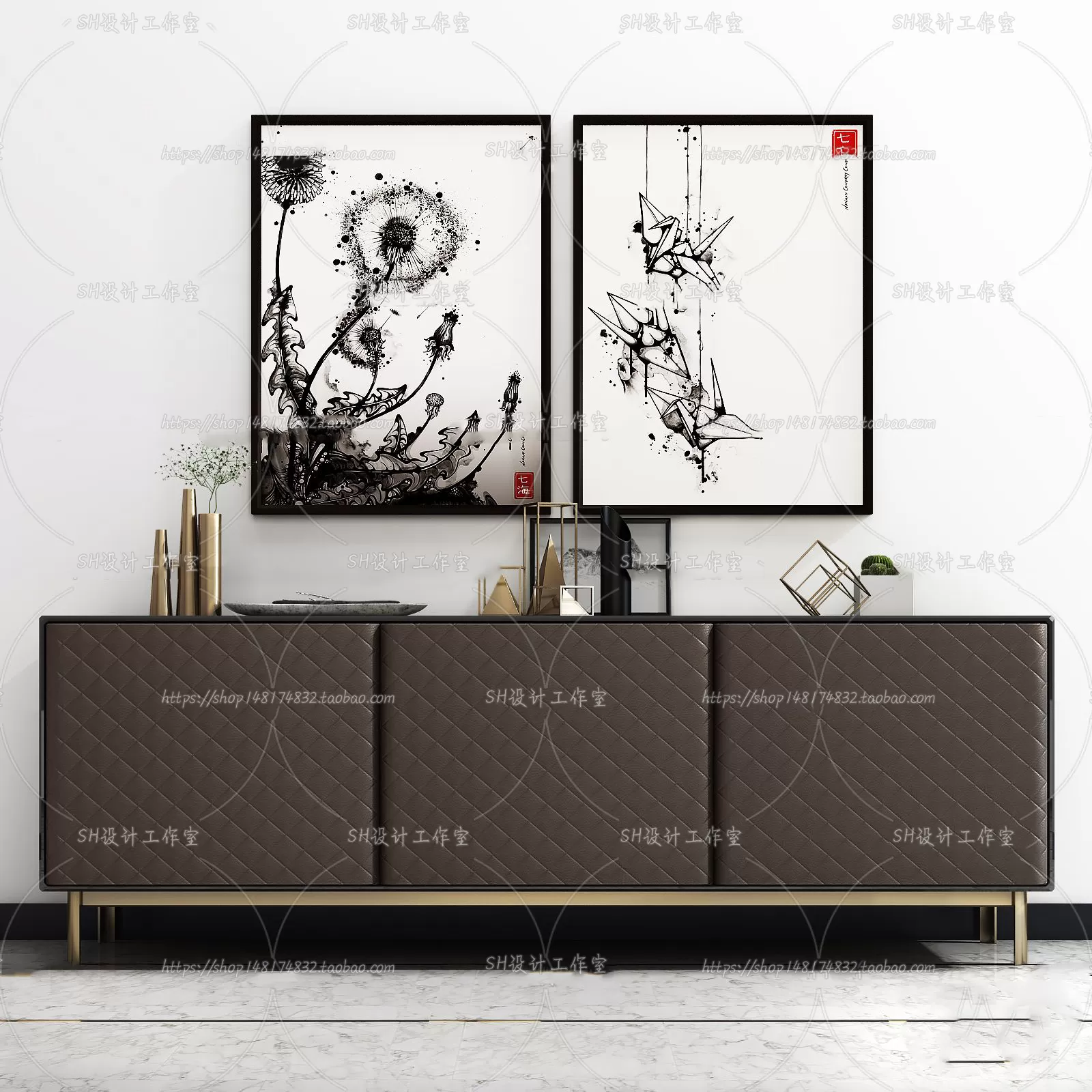 Side Cabinets – 3D Models – 0094