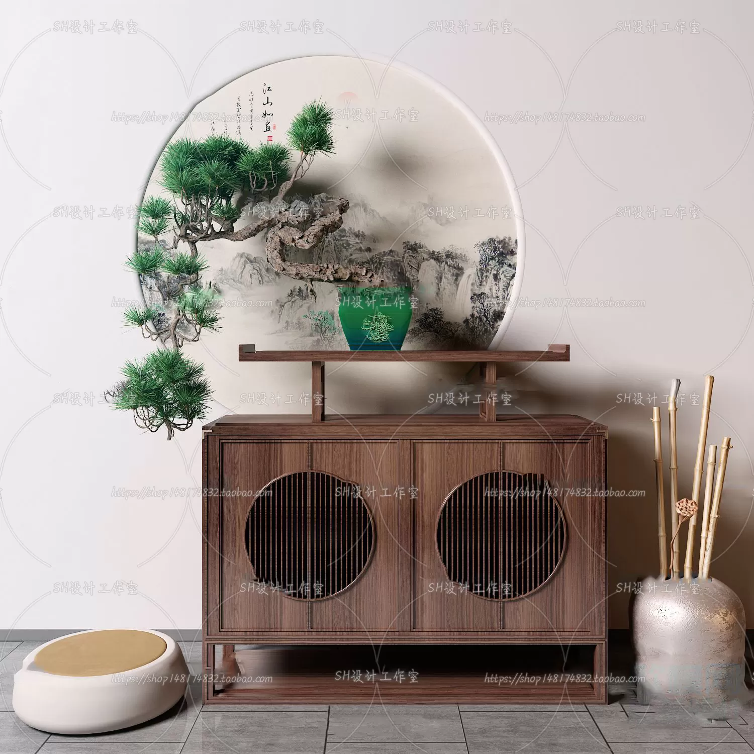 Side Cabinets – 3D Models – 0095