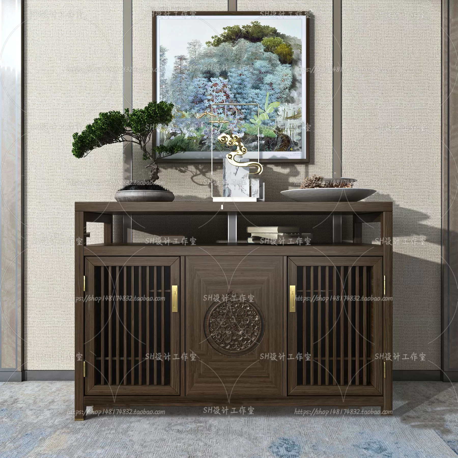 Side Cabinets – 3D Models – 0096