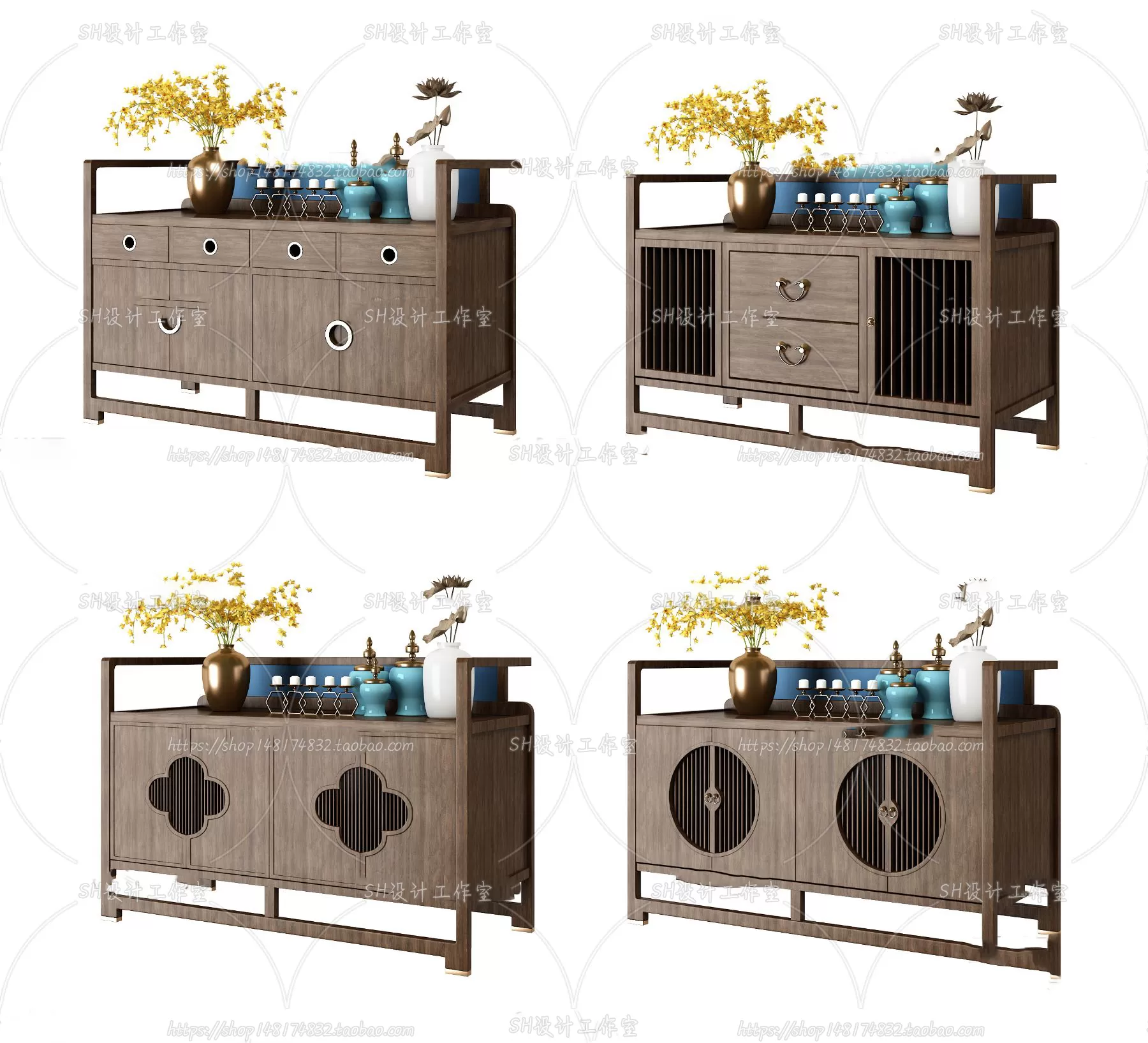 Side Cabinets – 3D Models – 0097