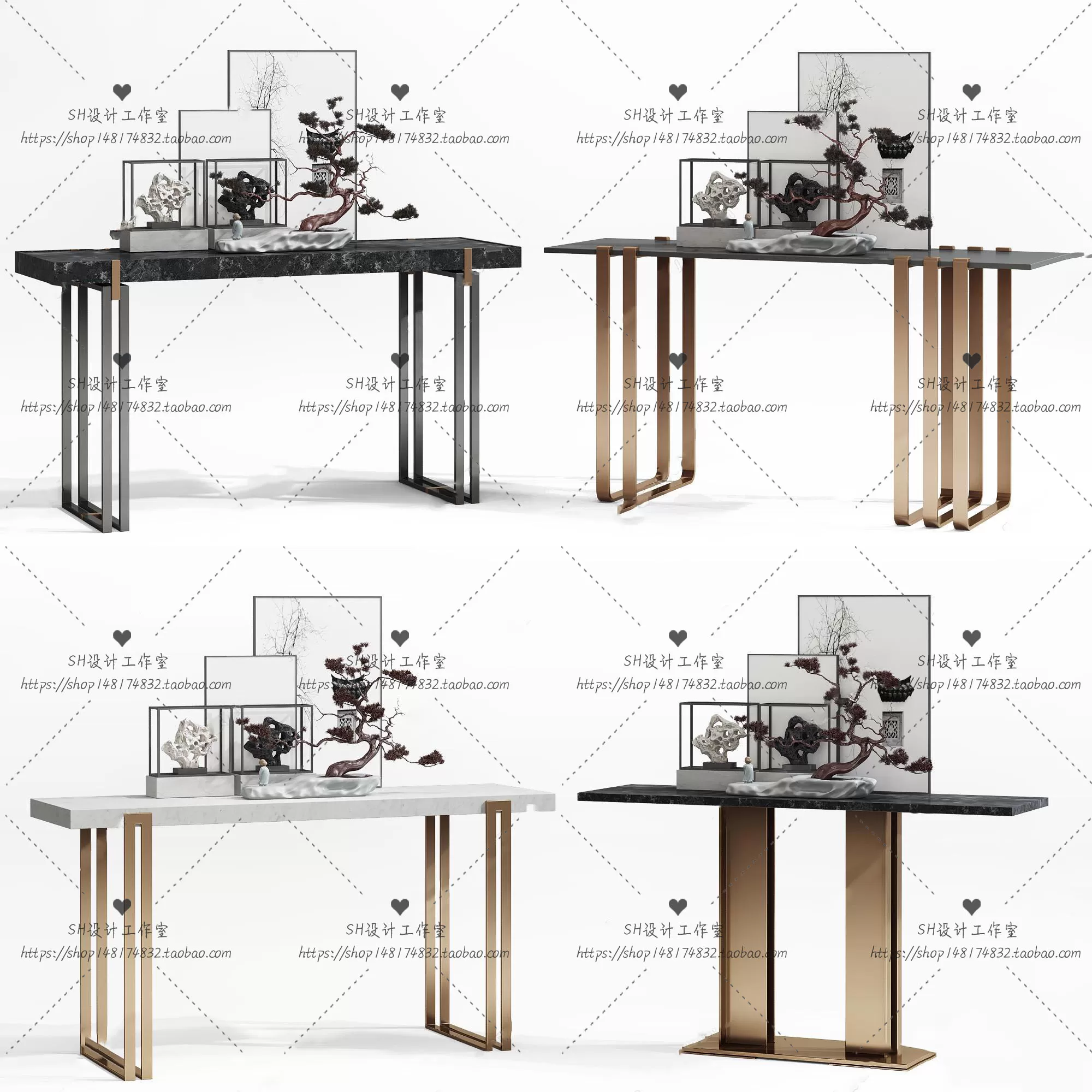 Side Cabinets – 3D Models – 0103
