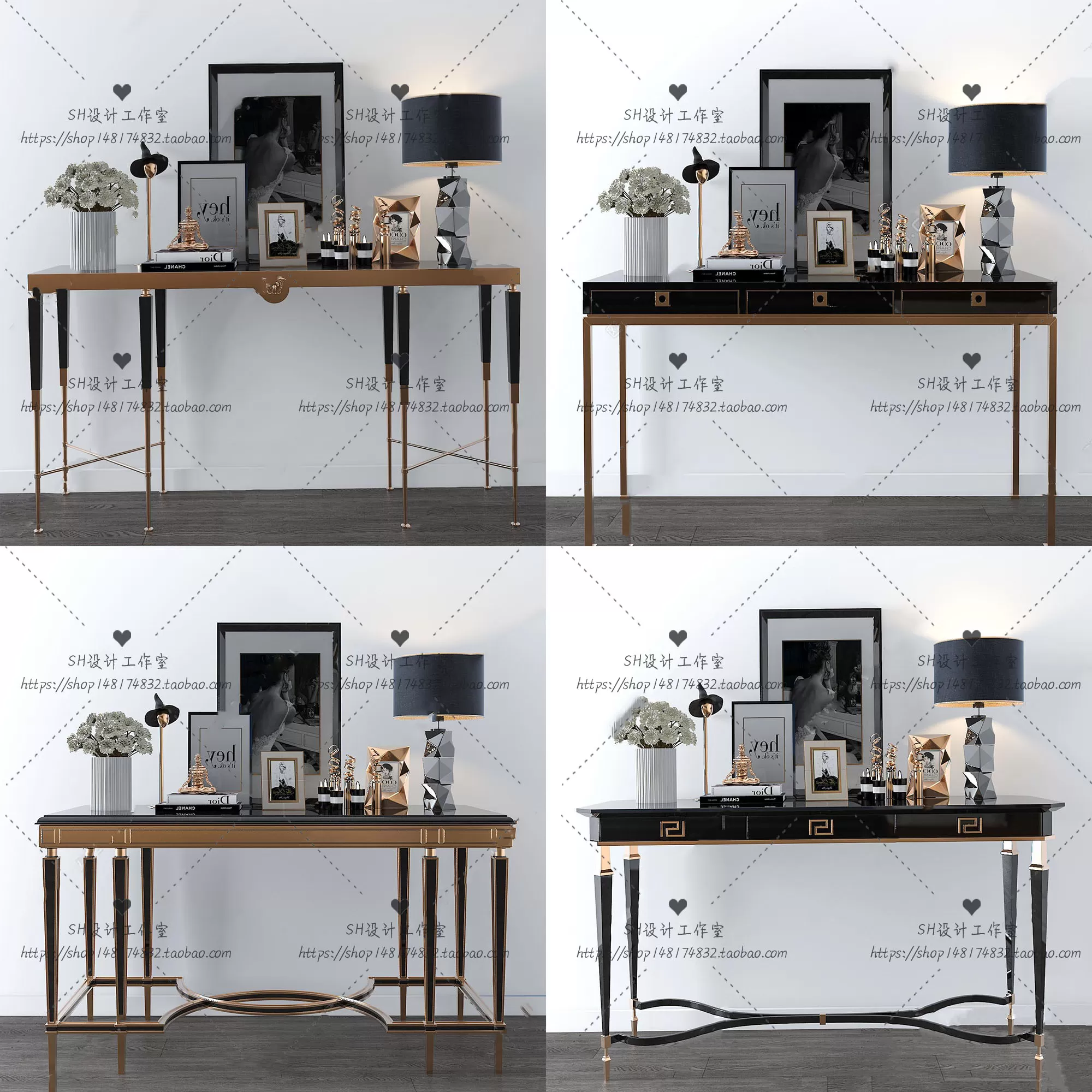 Side Cabinets – 3D Models – 0117