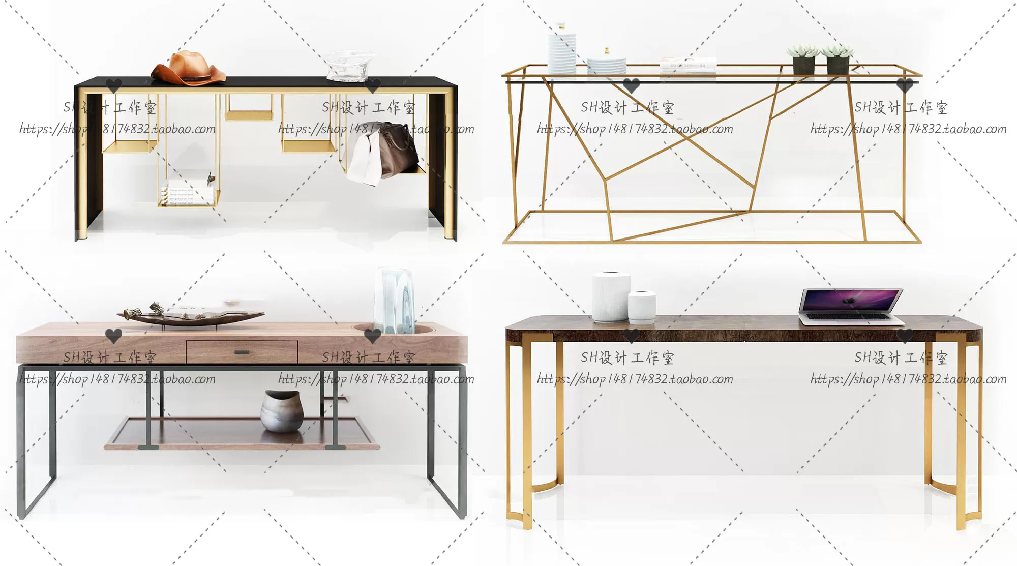 Side Cabinets – 3D Models – 0118