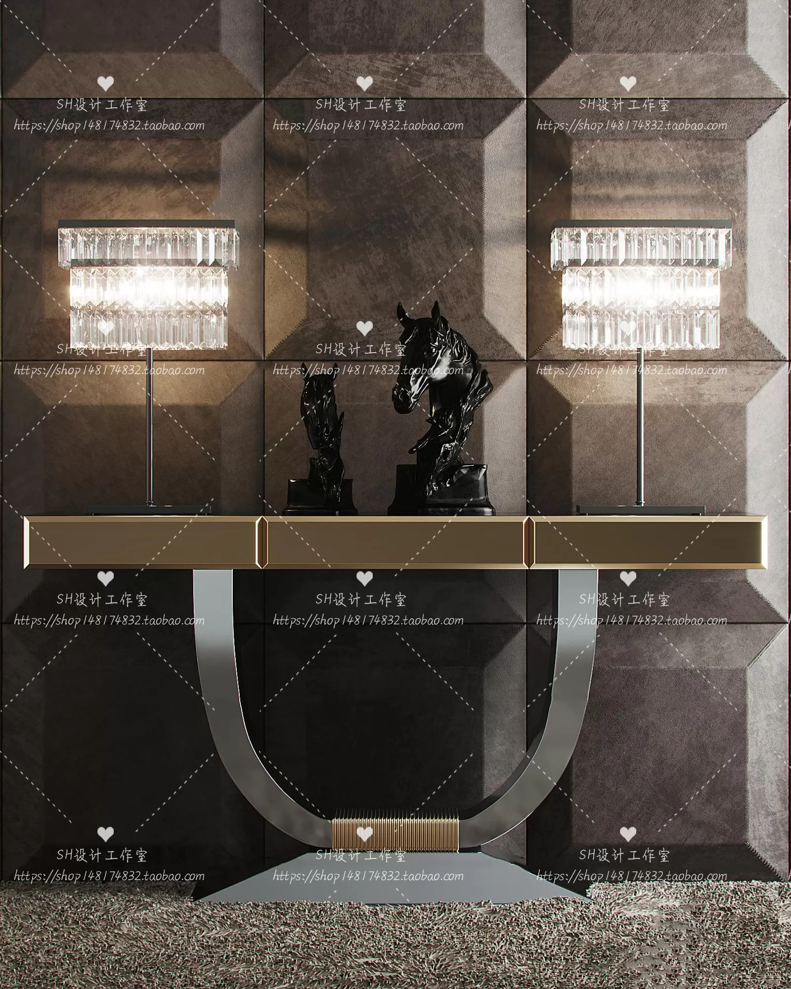 Side Cabinets – 3D Models – 0135