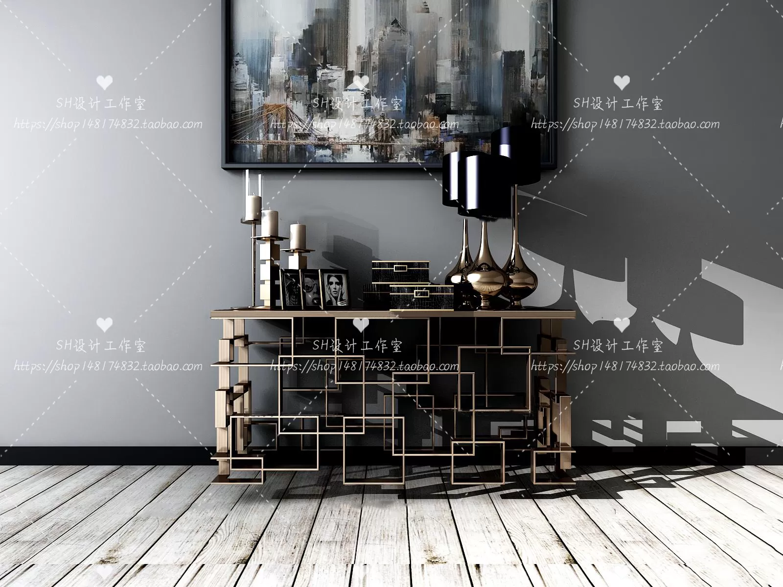 Side Cabinets – 3D Models – 0141