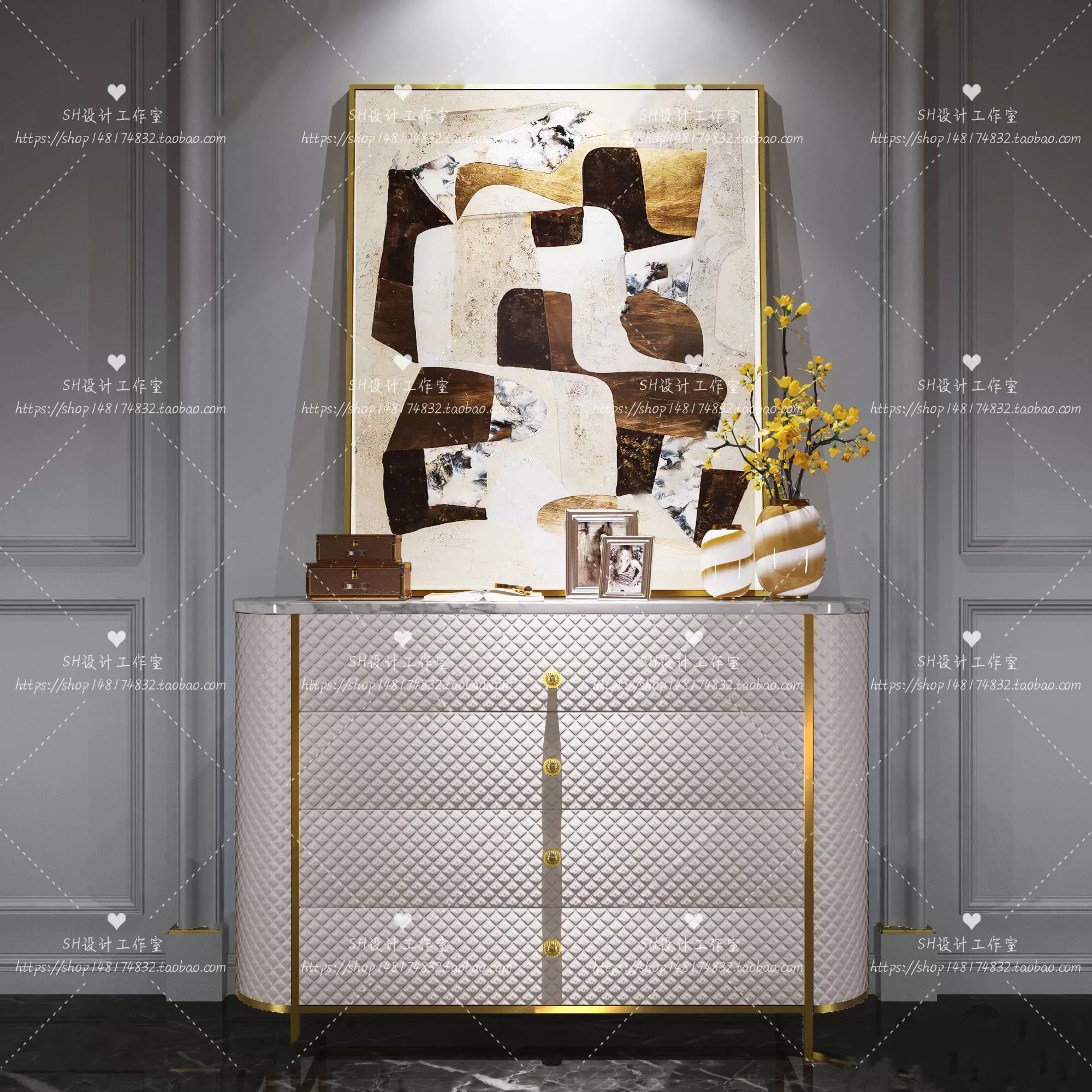 Side Cabinets – 3D Models – 0143