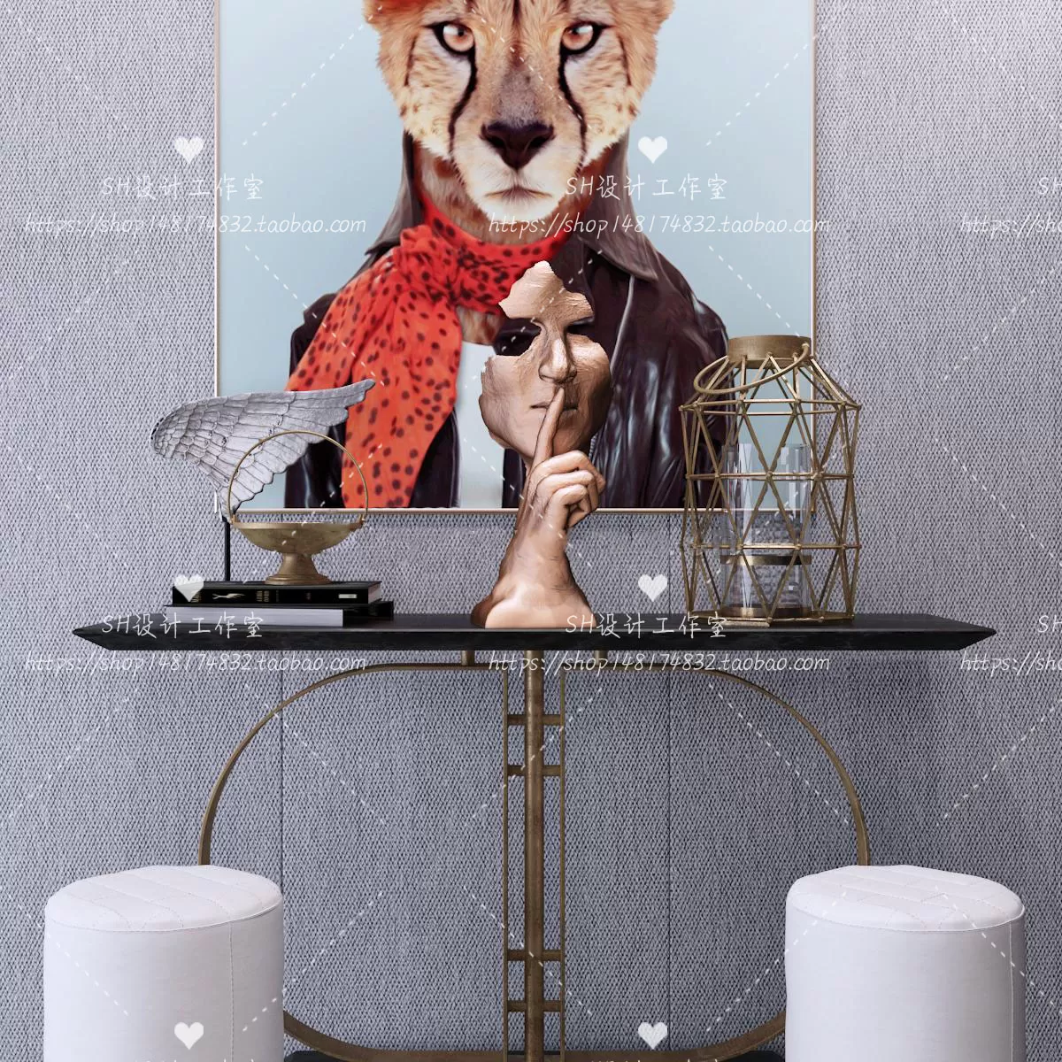 Side Cabinets – 3D Models – 0146