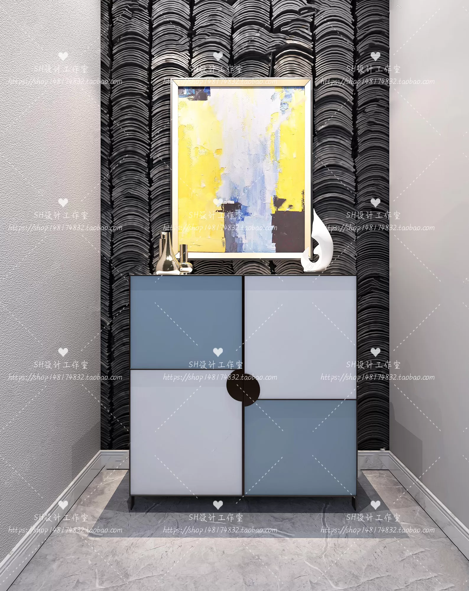 Side Cabinets – 3D Models – 0147