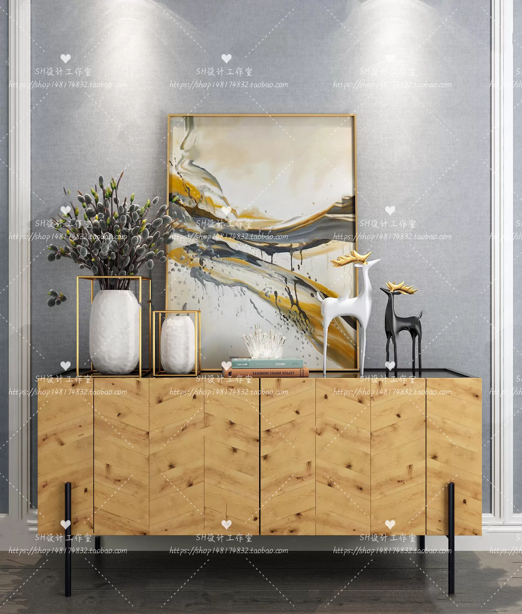 Side Cabinets – 3D Models – 0148