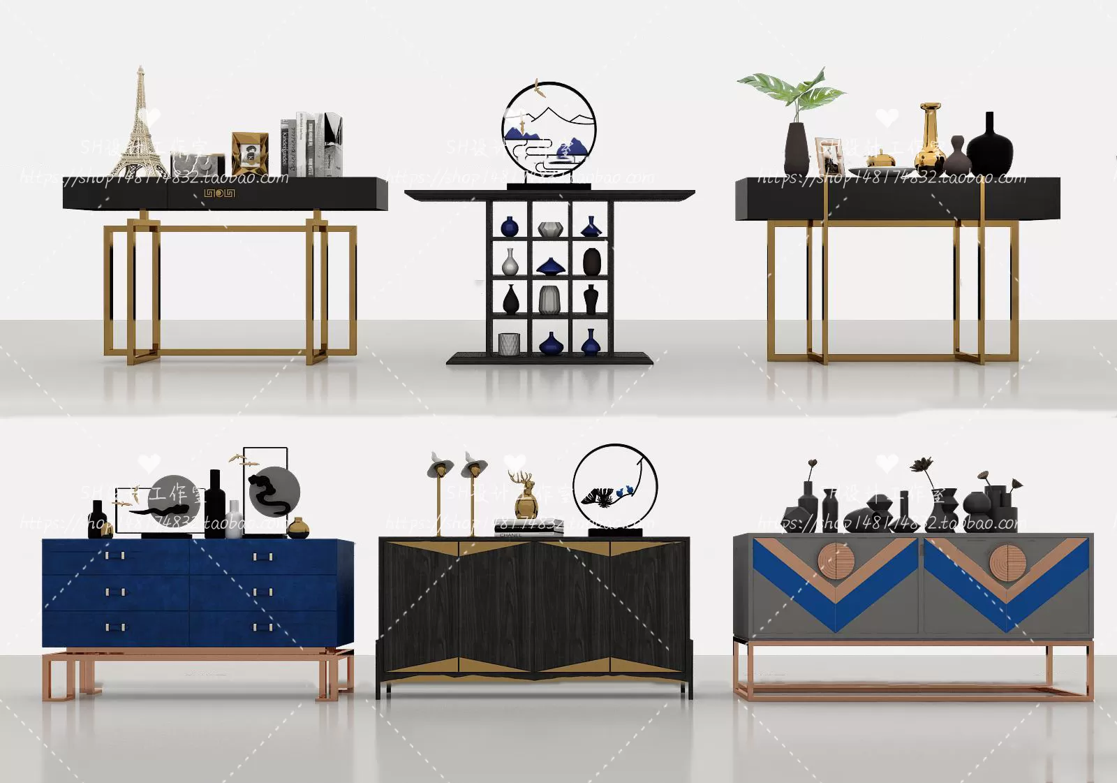 Side Cabinets – 3D Models – 0151