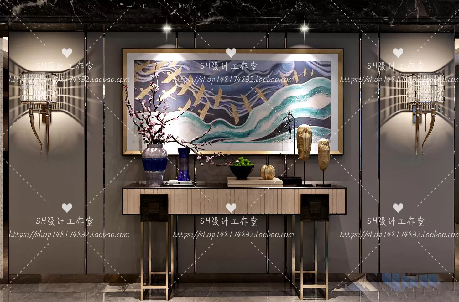 Side Cabinets – 3D Models – 0153