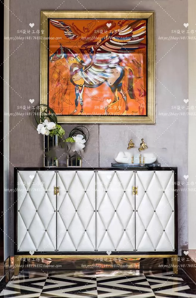 Side Cabinets – 3D Models – 0154