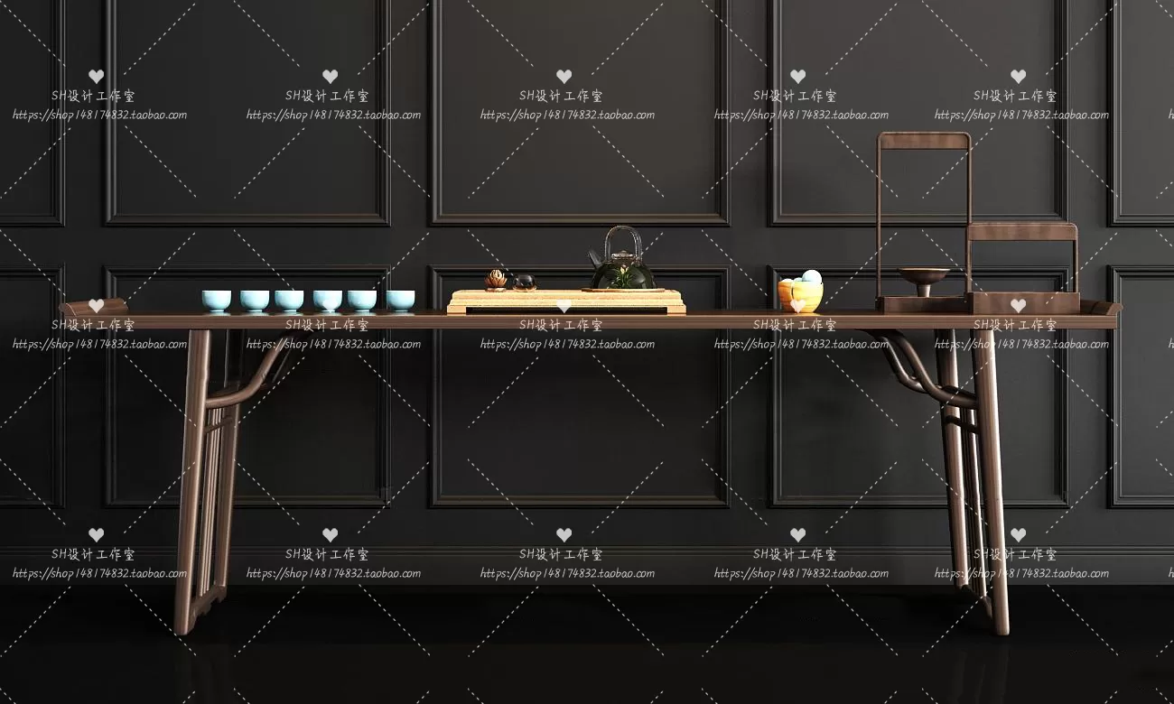 Side Cabinets – 3D Models – 0155