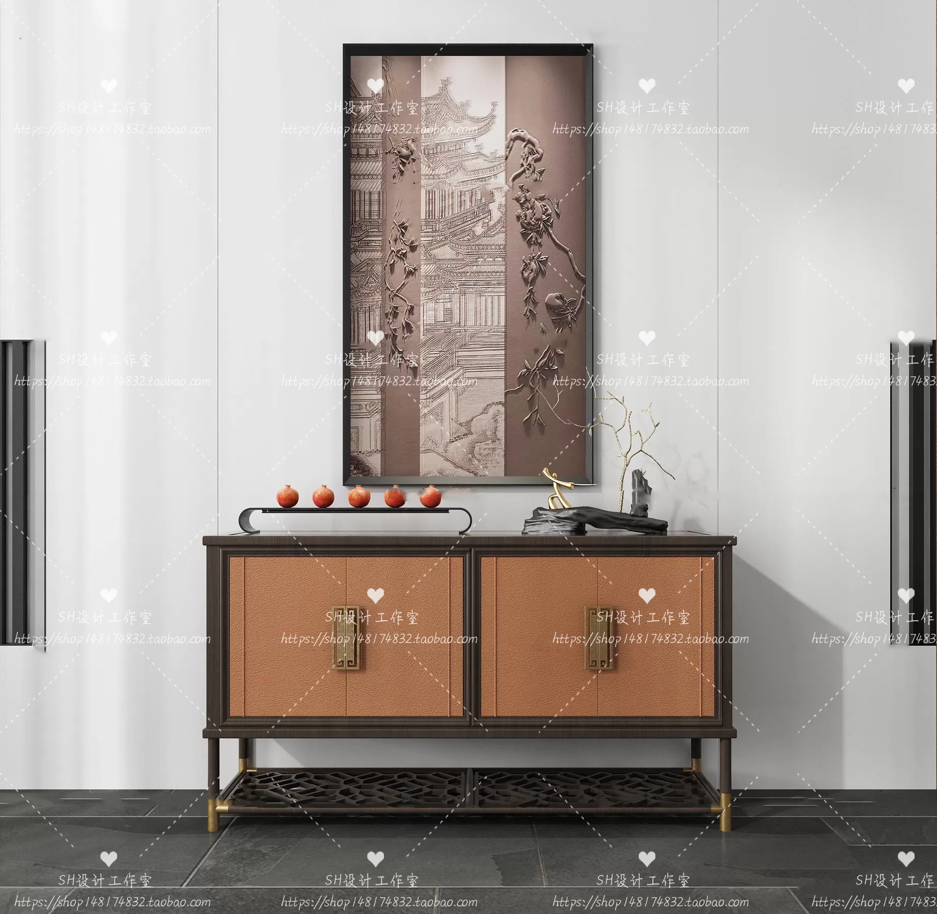 Side Cabinets – 3D Models – 0159