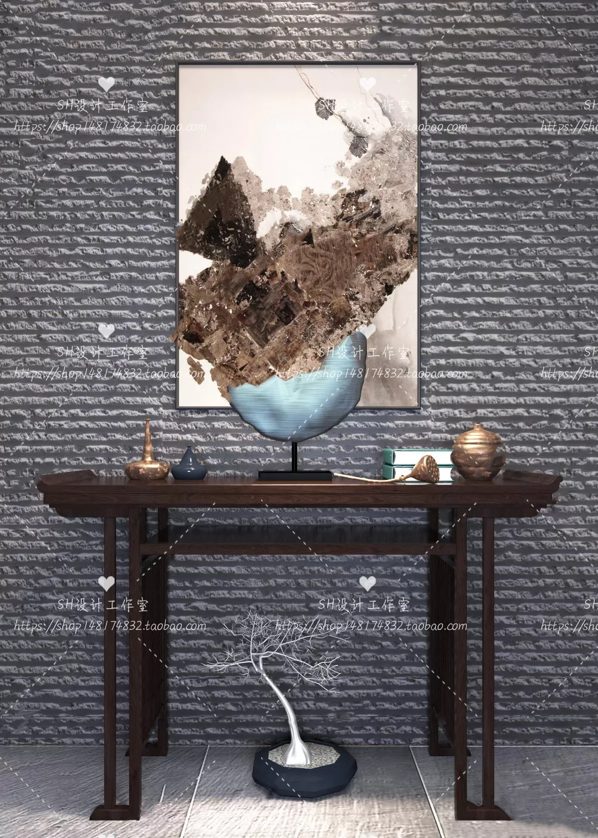 Side Cabinets – 3D Models – 0167